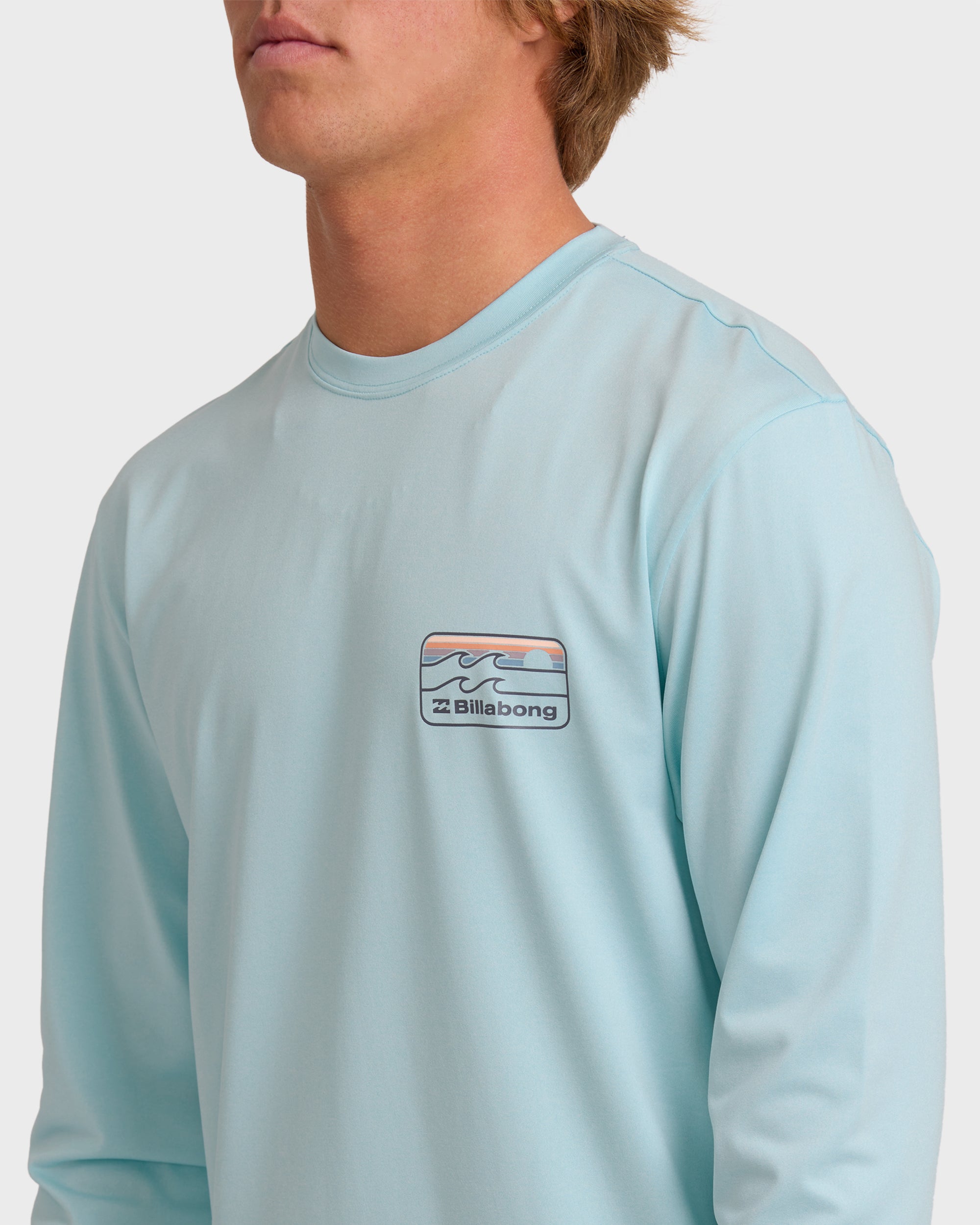 Billabong Runner Long Sleeve Surf Tee - Blue Heather