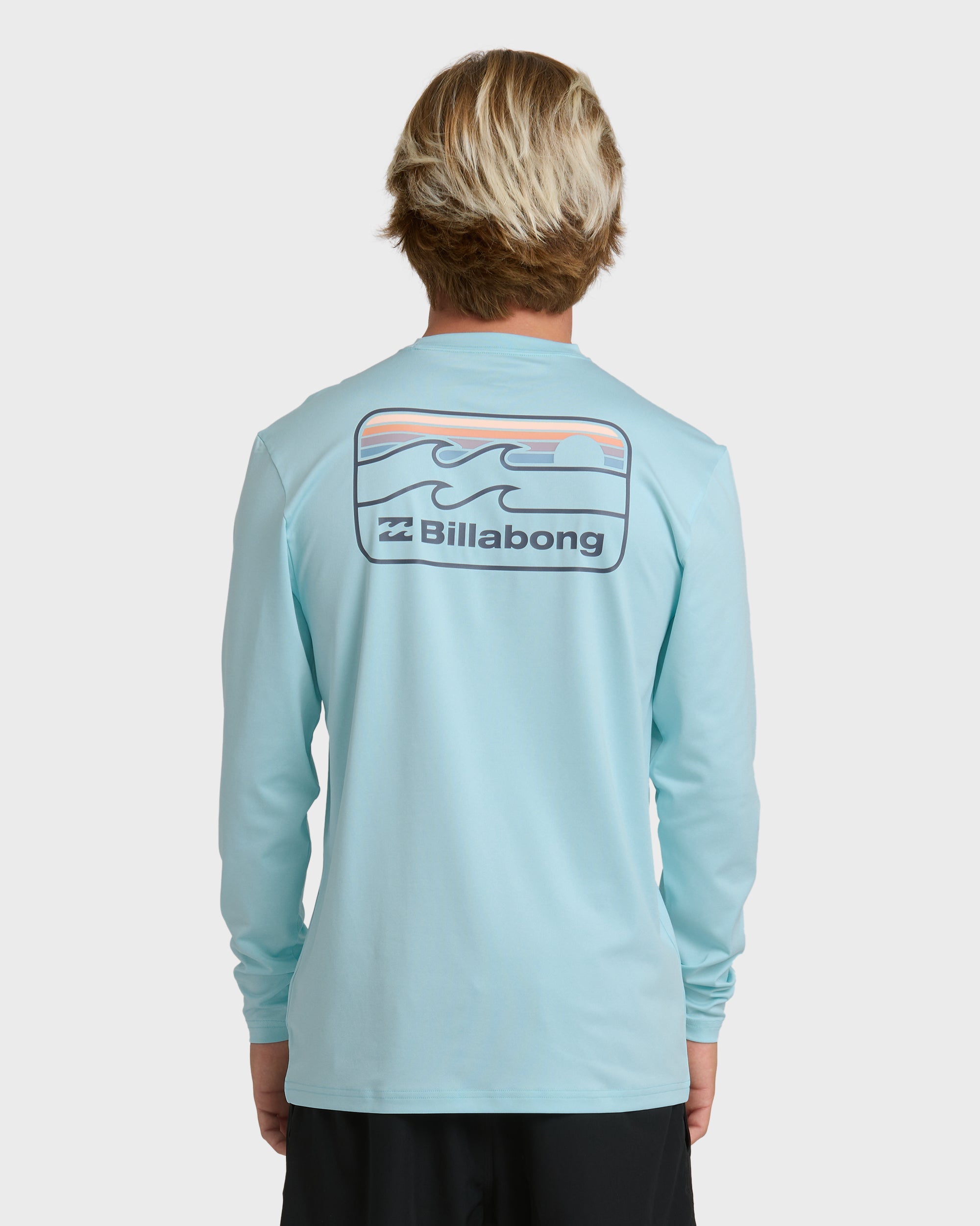 Billabong Runner Long Sleeve Surf Tee - Blue Heather