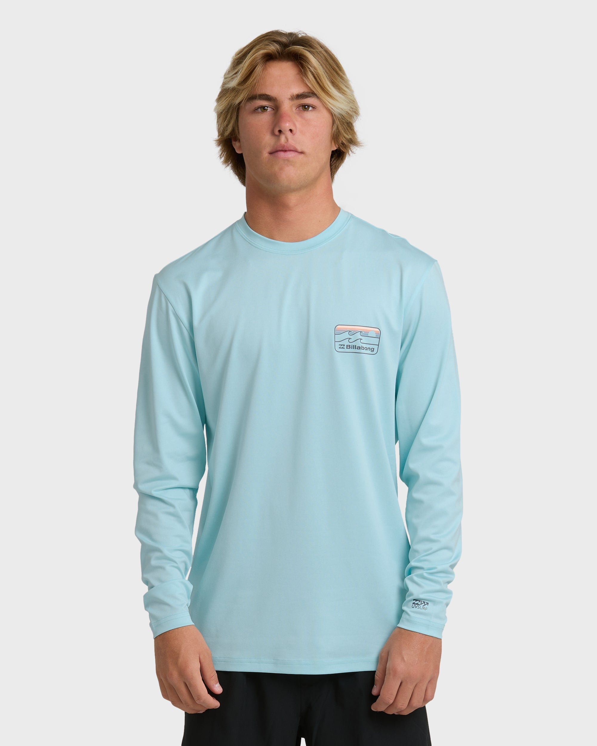 Billabong Runner Long Sleeve Surf Tee - Blue Heather