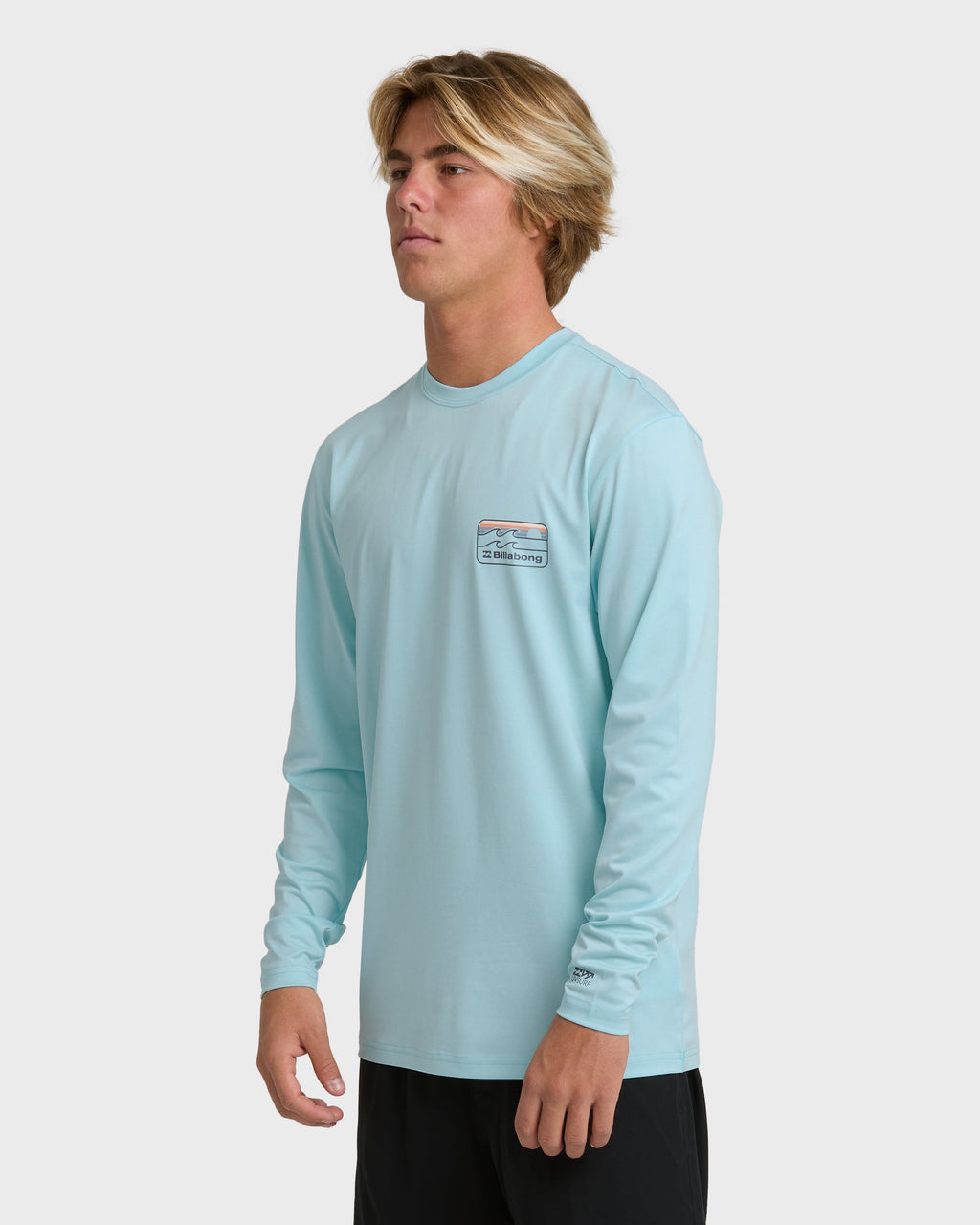 Billabong Runner Long Sleeve Surf Tee - Blue Heather