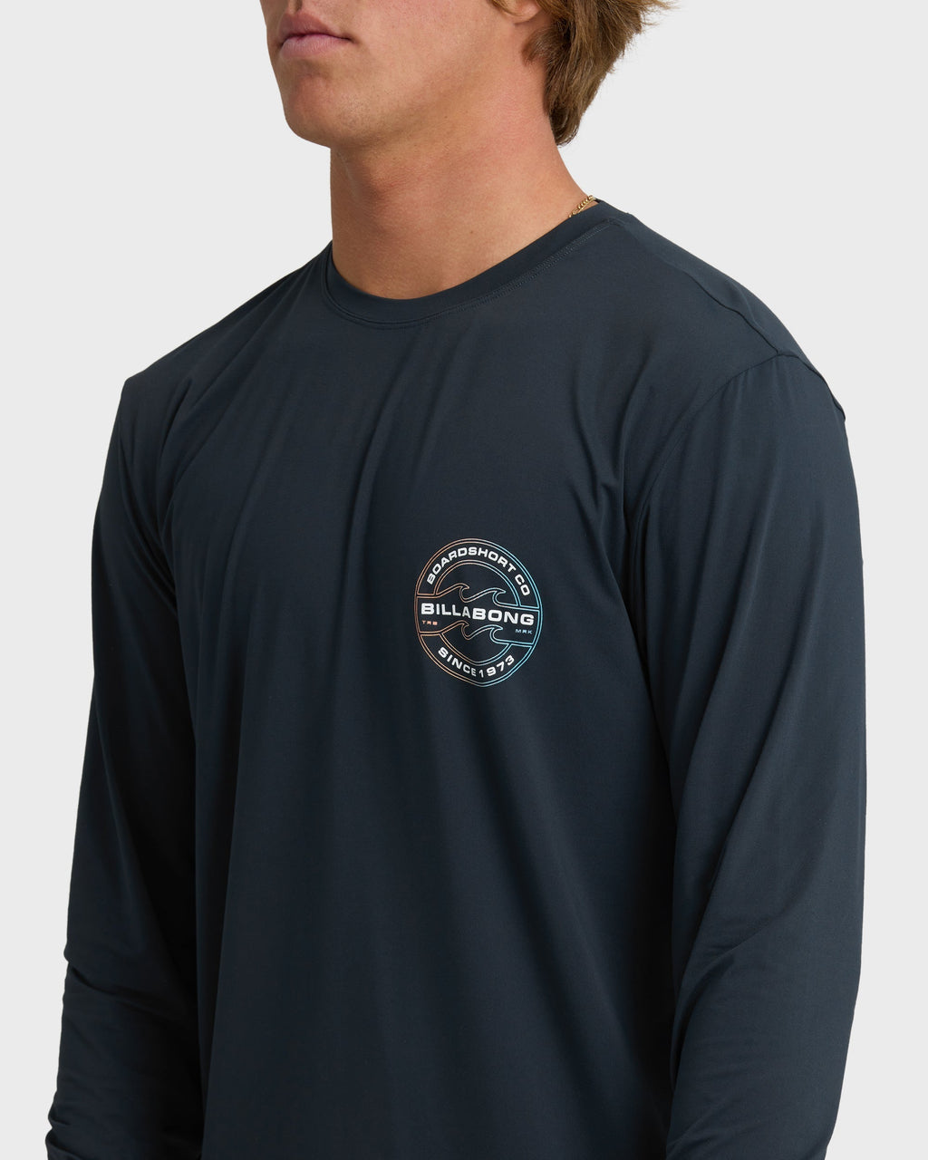 Billabong Hollow Loose Fit Long Sleeve Surf Tee - Navy