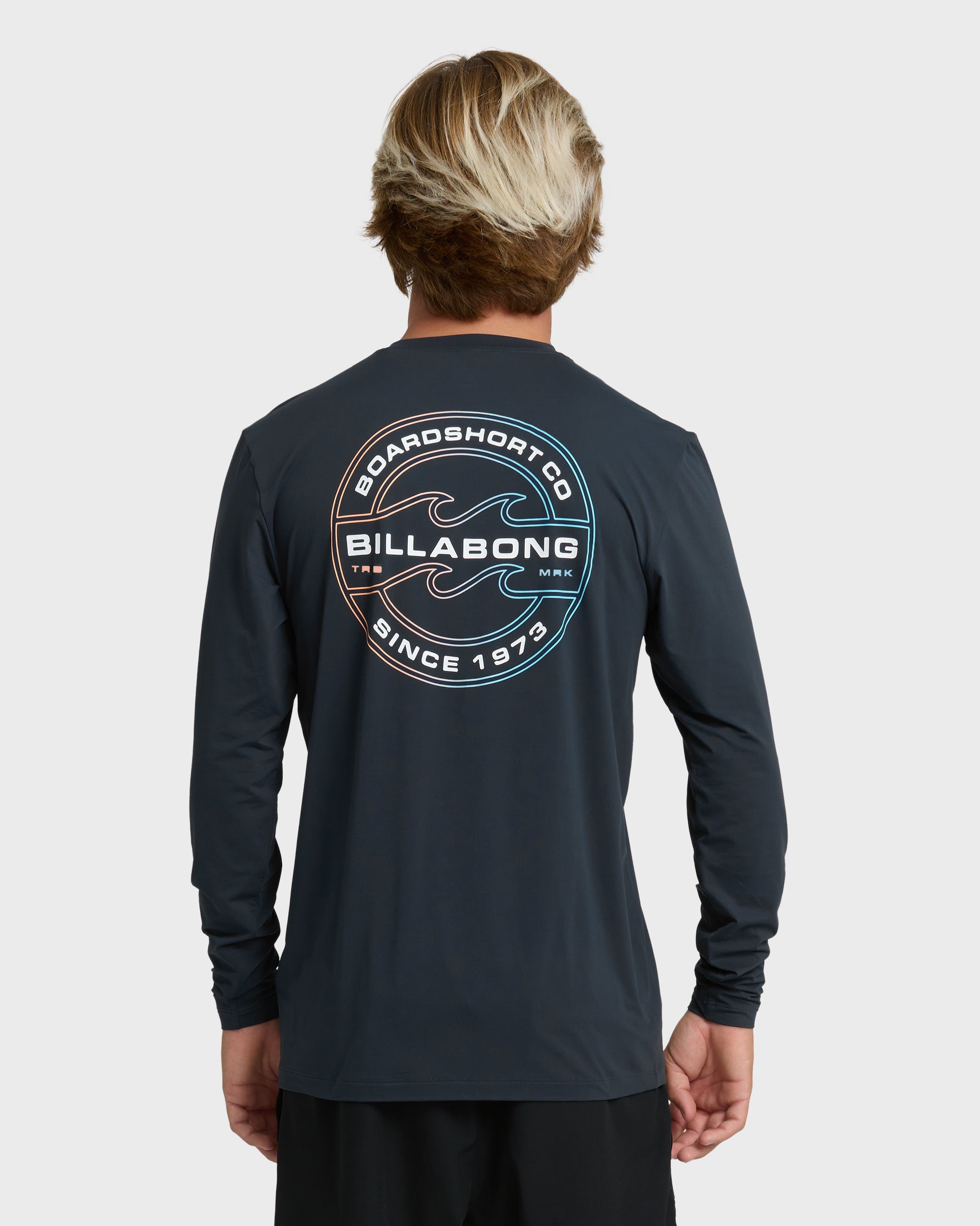 Billabong Hollow Loose Fit Long Sleeve Surf Tee - Navy