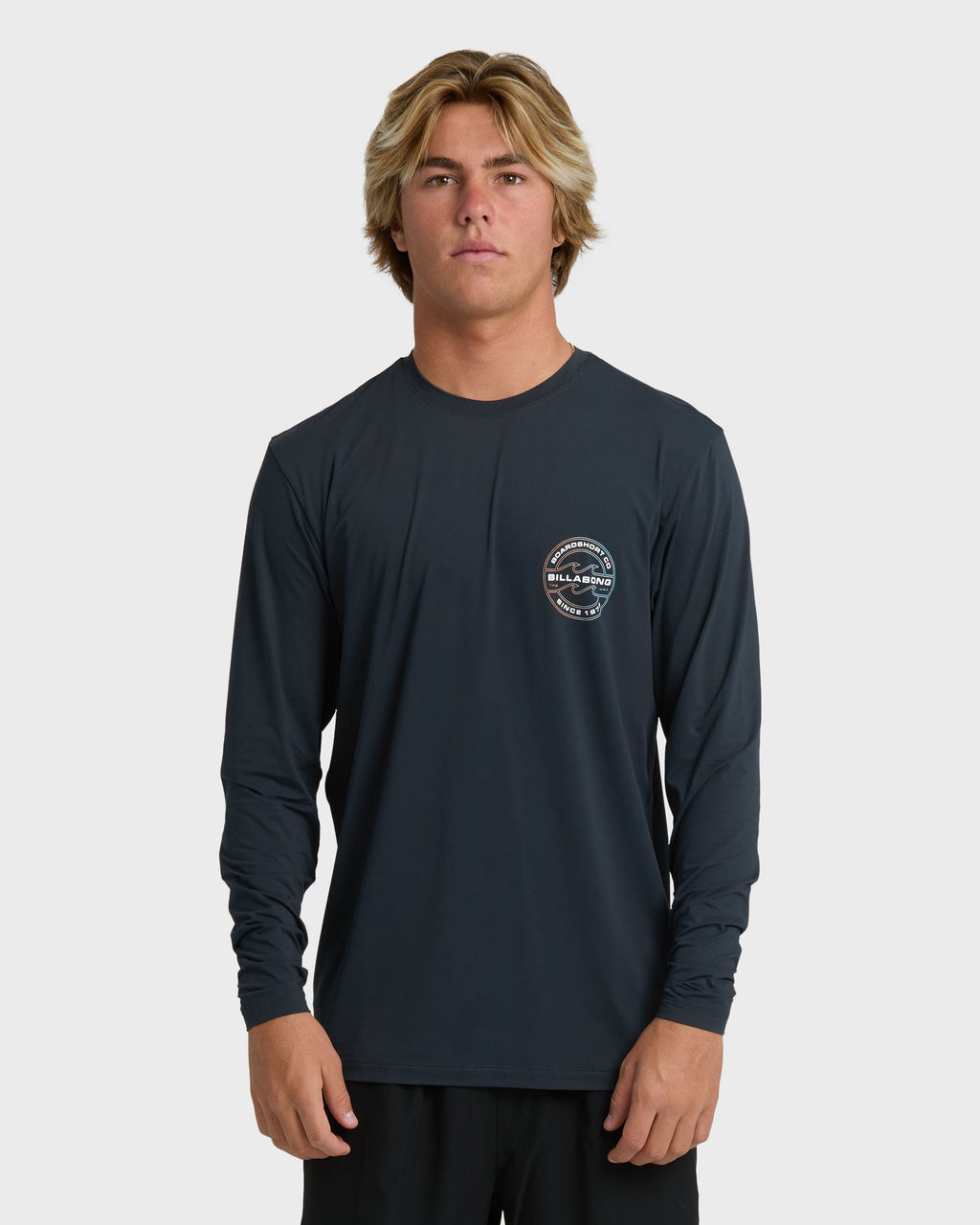 Billabong Hollow Loose Fit Long Sleeve Surf Tee - Navy