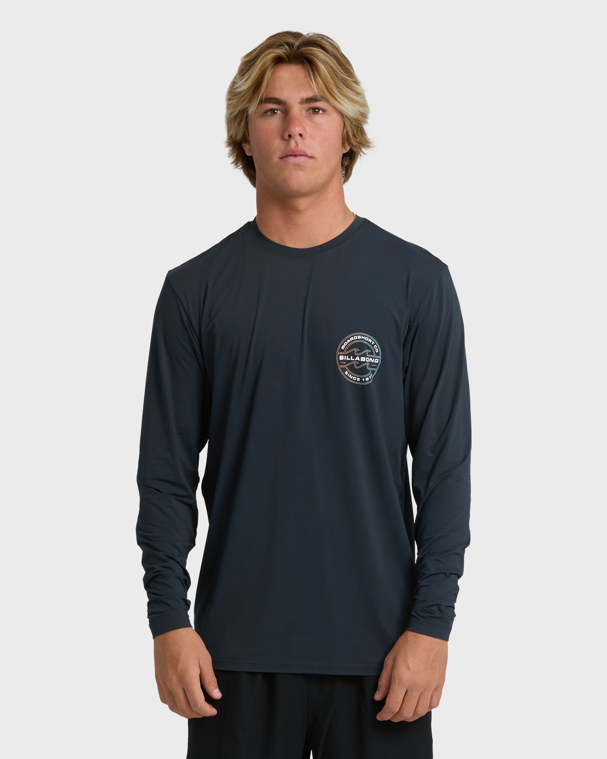Billabong Hollow Loose Fit Long Sleeve Surf Tee - Navy