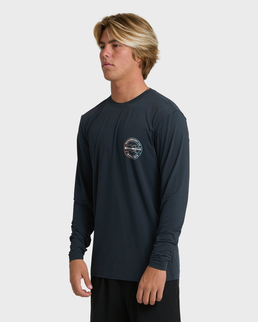 Billabong Hollow Loose Fit Long Sleeve Surf Tee - Navy