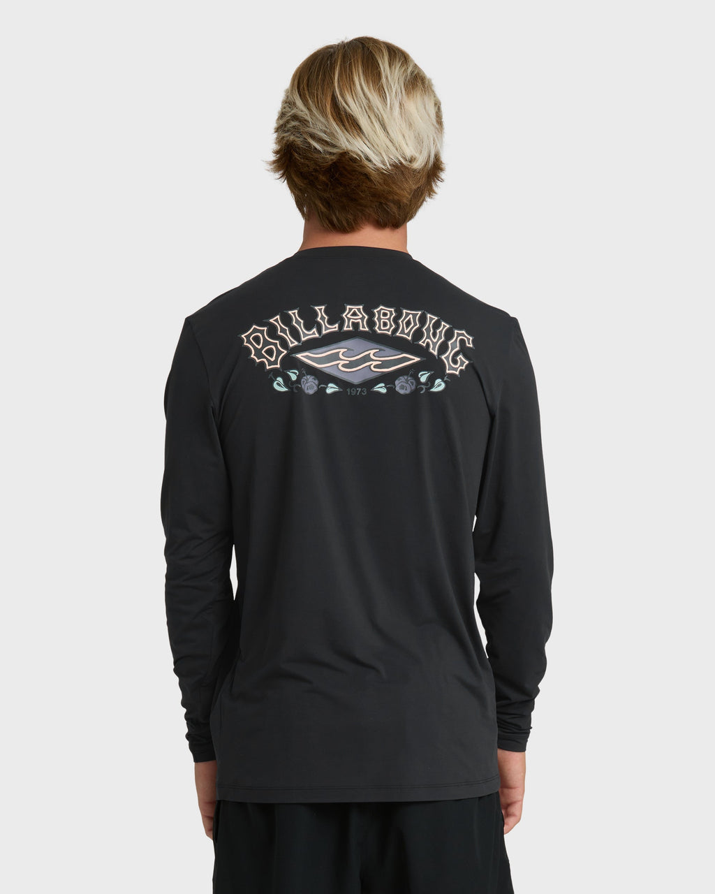 Billabong Heritage Loose Fit Long Sleeve Surf Tee - Black