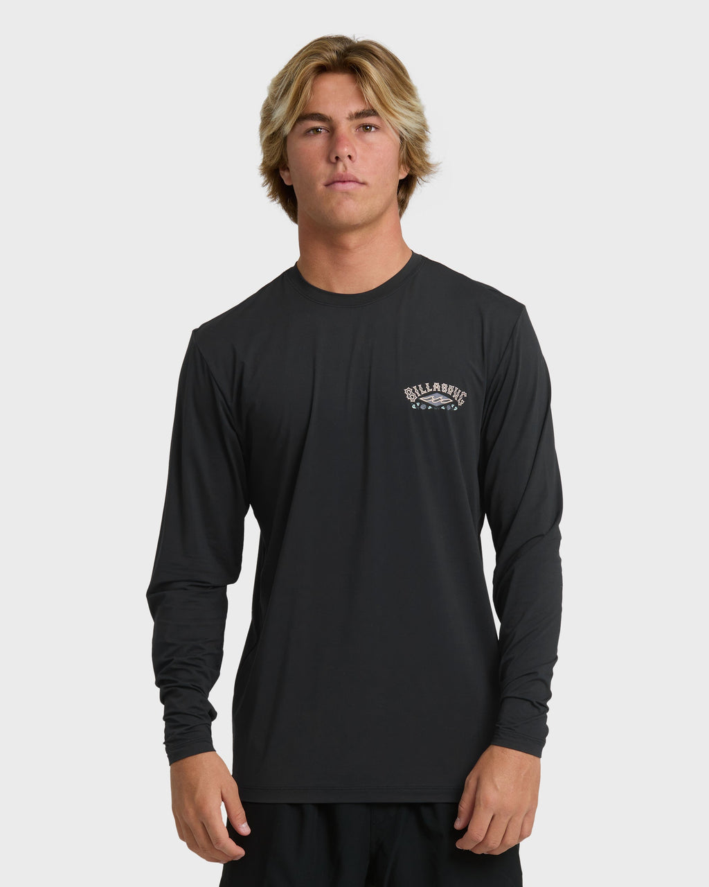 Billabong Heritage Loose Fit Long Sleeve Surf Tee - Black