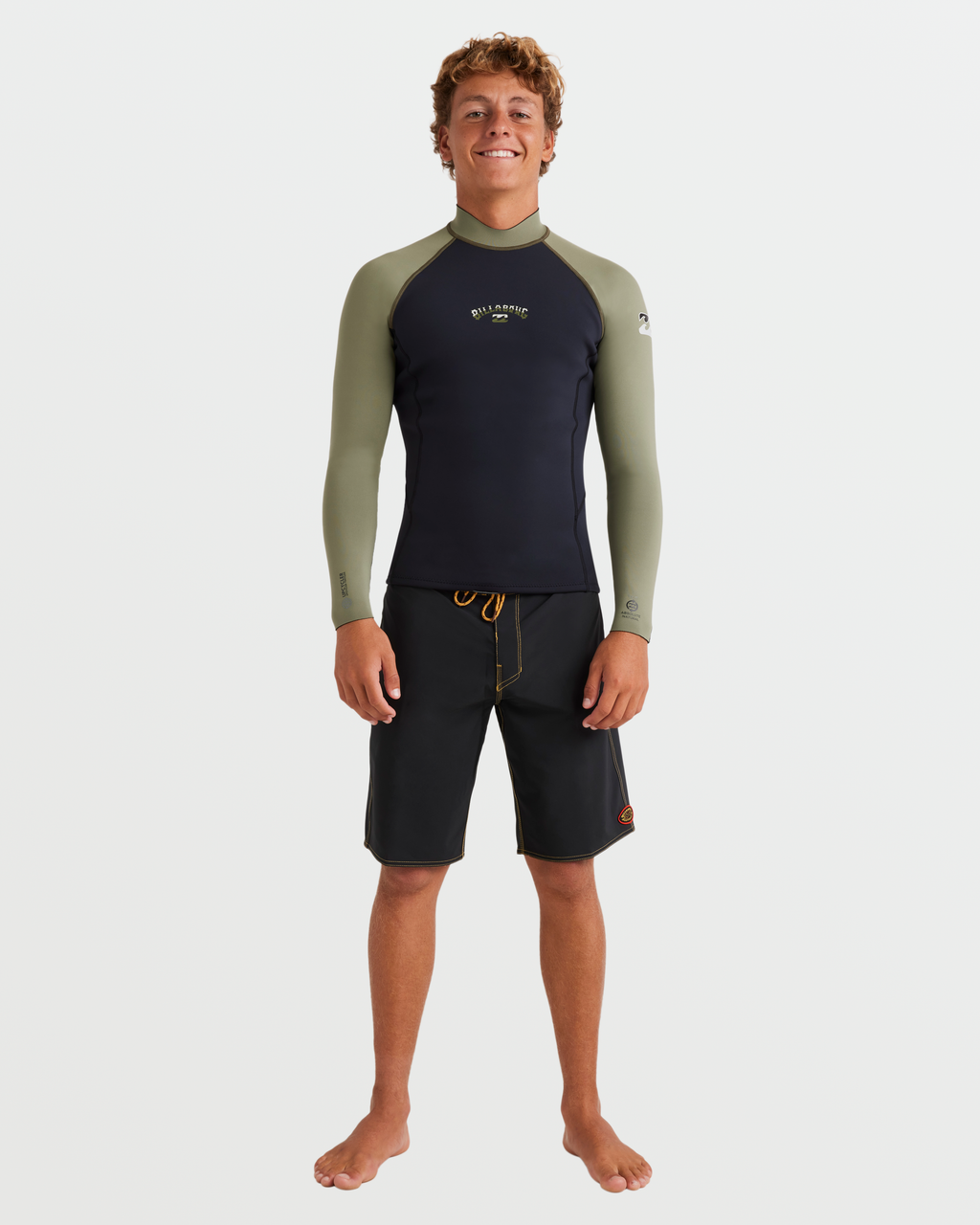 Billabong 1mm Absolute Natural Long Sleeve Jacket - Military