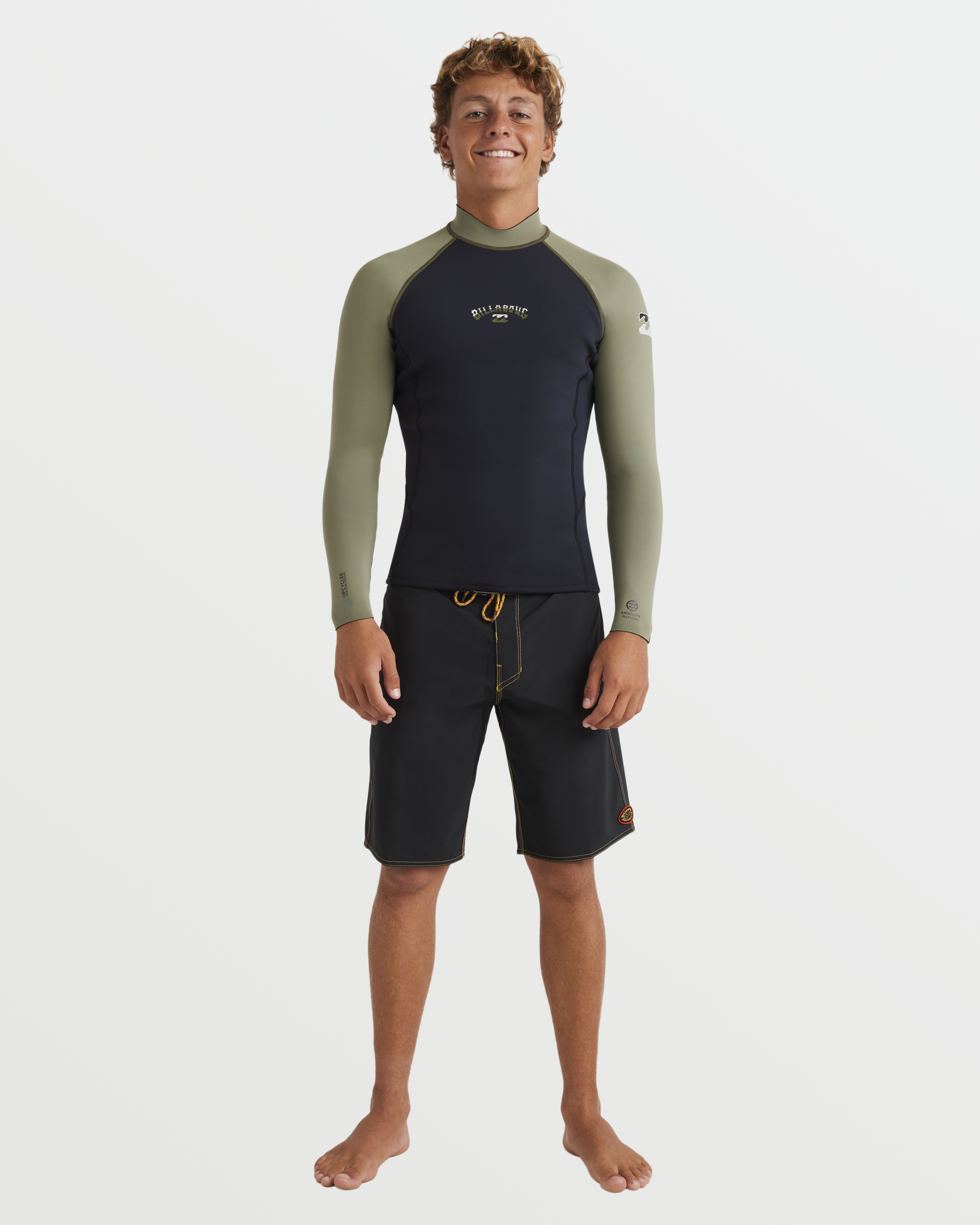 Billabong 1mm Absolute Natural Long Sleeve Jacket - Military