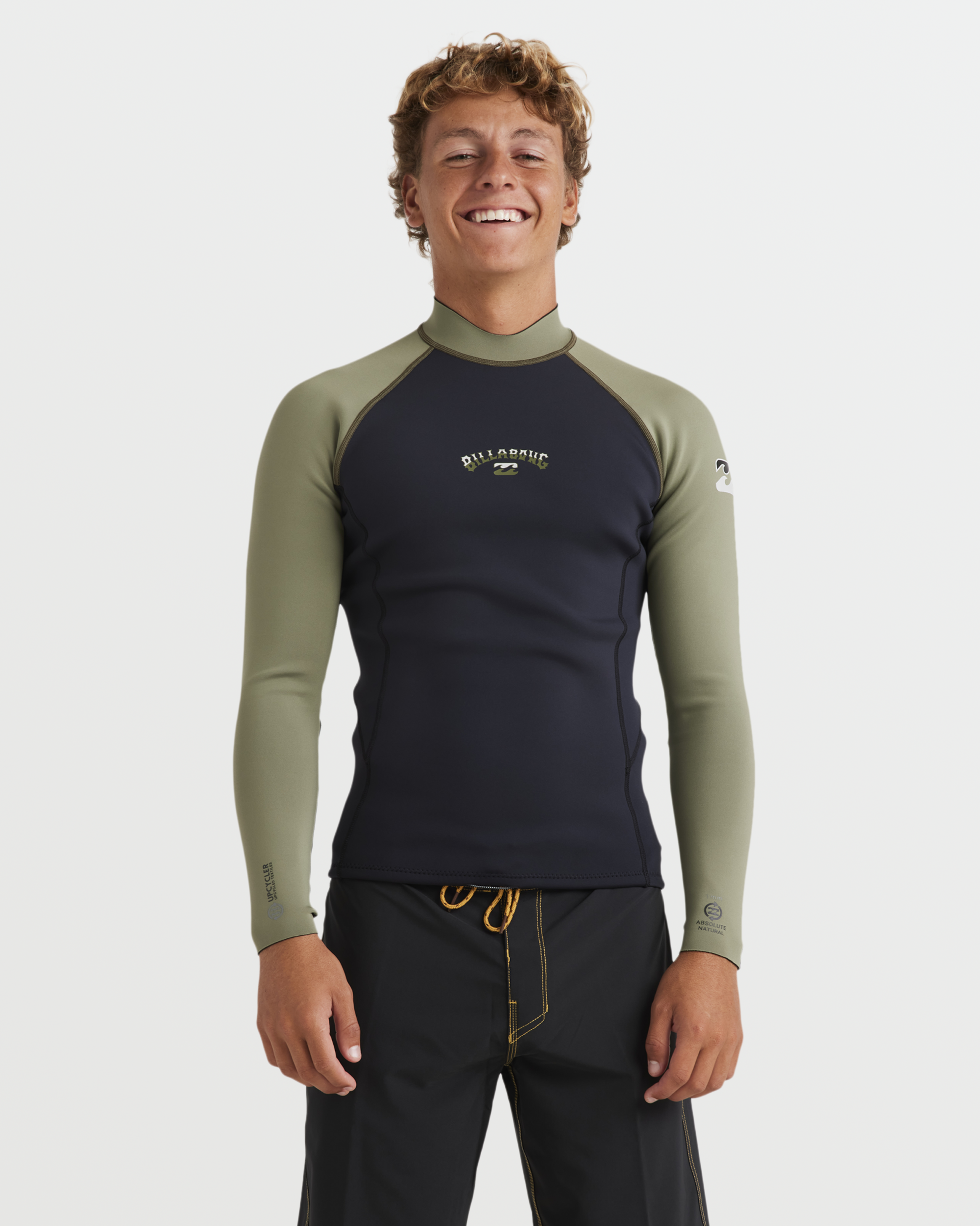 Billabong 1mm Absolute Natural Long Sleeve Jacket - Military