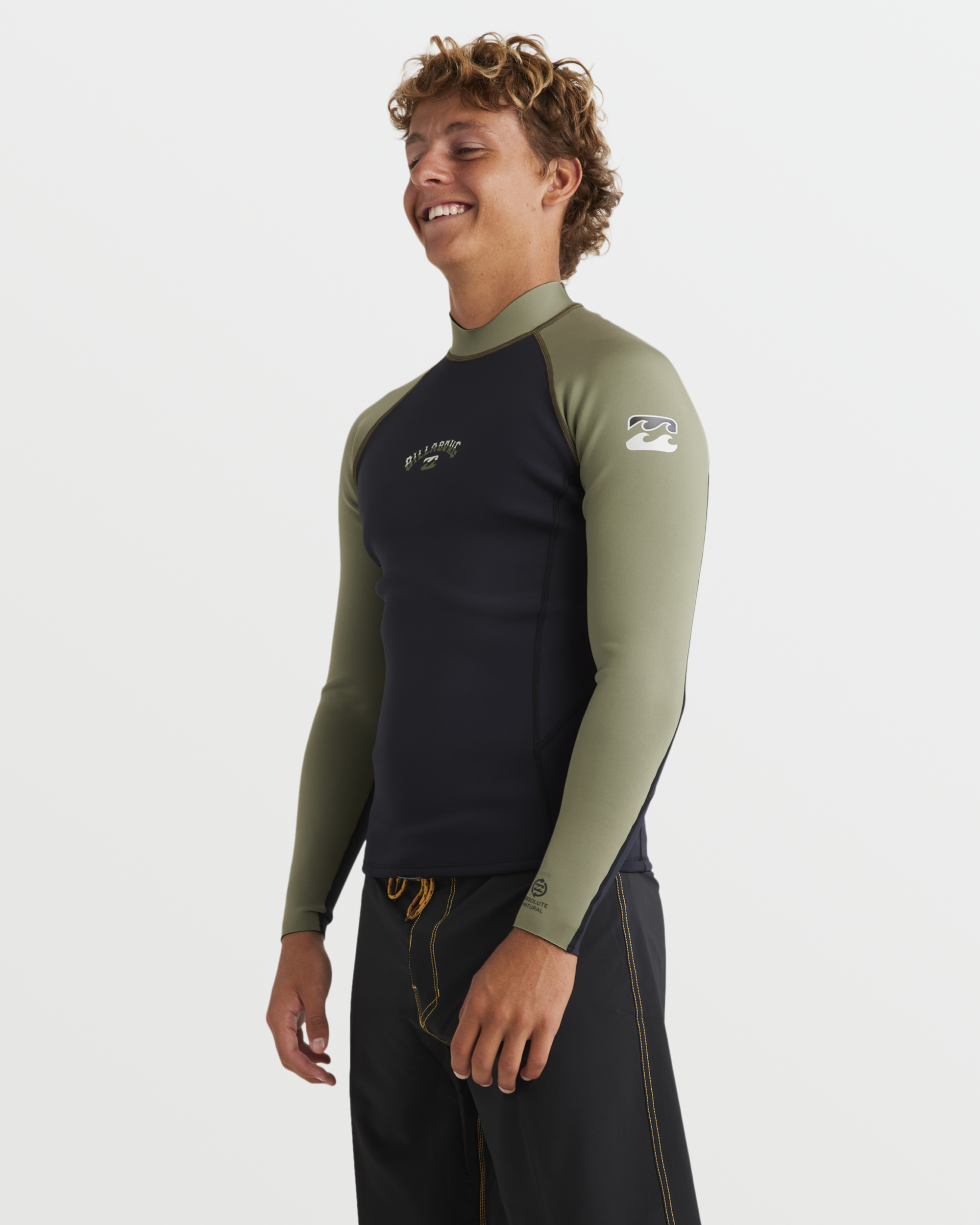 Billabong 1mm Absolute Natural Long Sleeve Jacket - Military