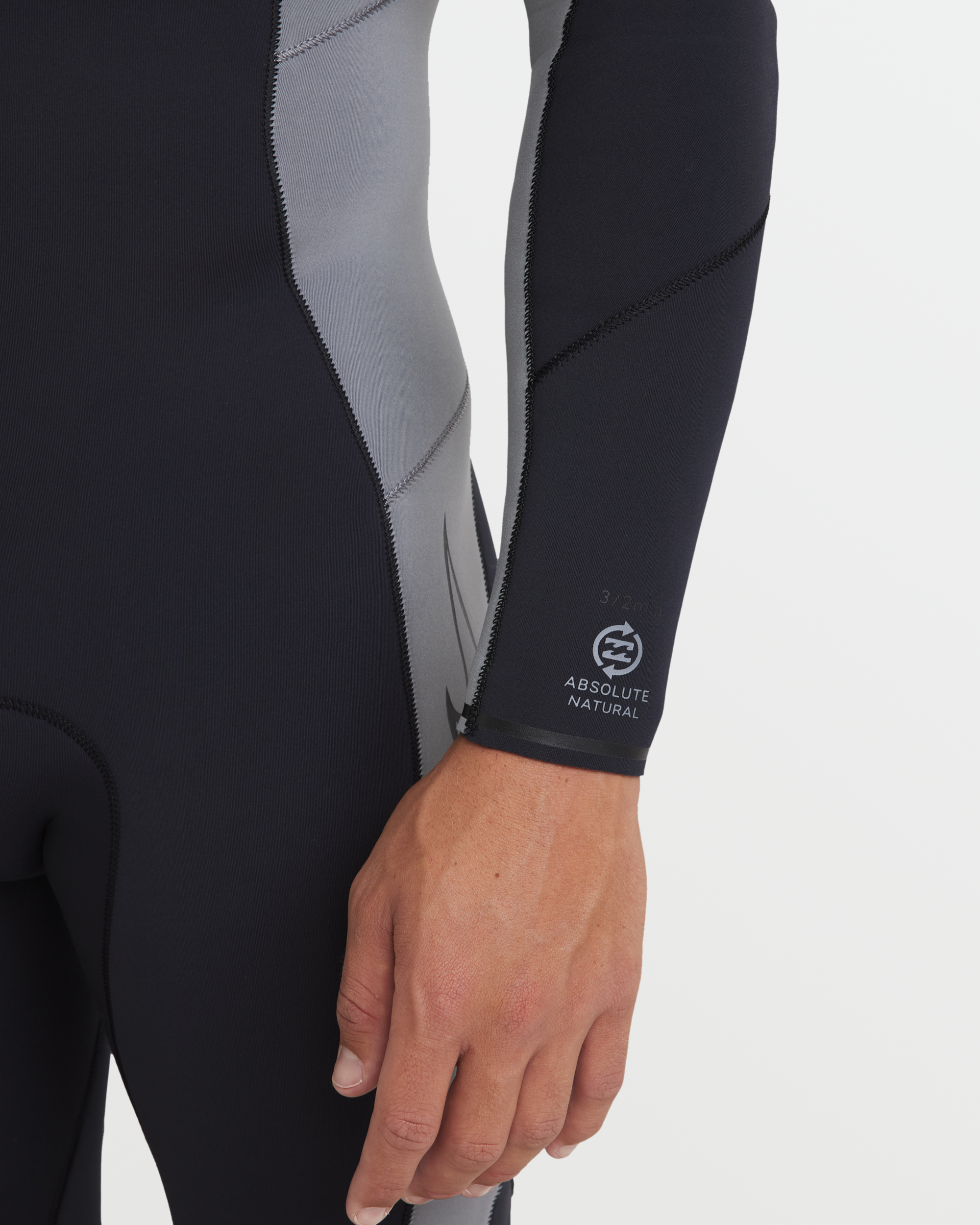 Billabong 3/2mm Absolute Natural Back Zip Fullsuit - Alloy