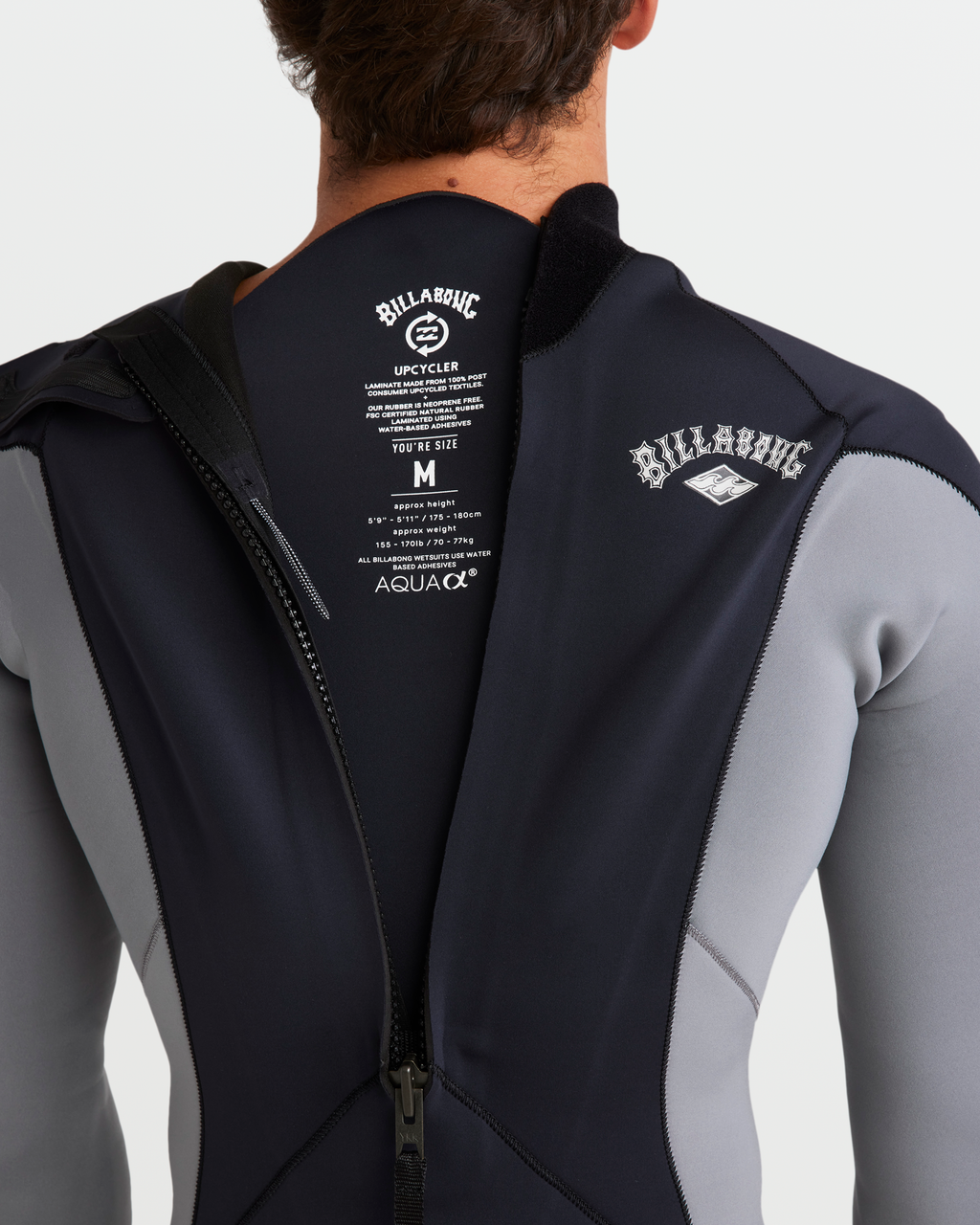 Billabong 3/2mm Absolute Natural Back Zip Fullsuit - Alloy