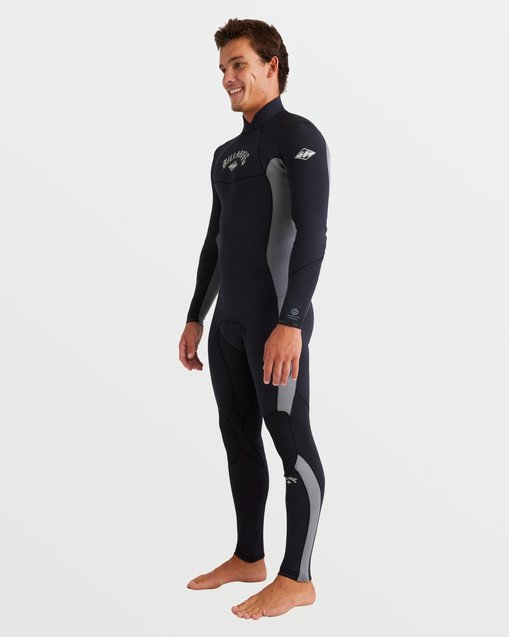 Billabong 3/2mm Absolute Natural Back Zip Fullsuit - Alloy