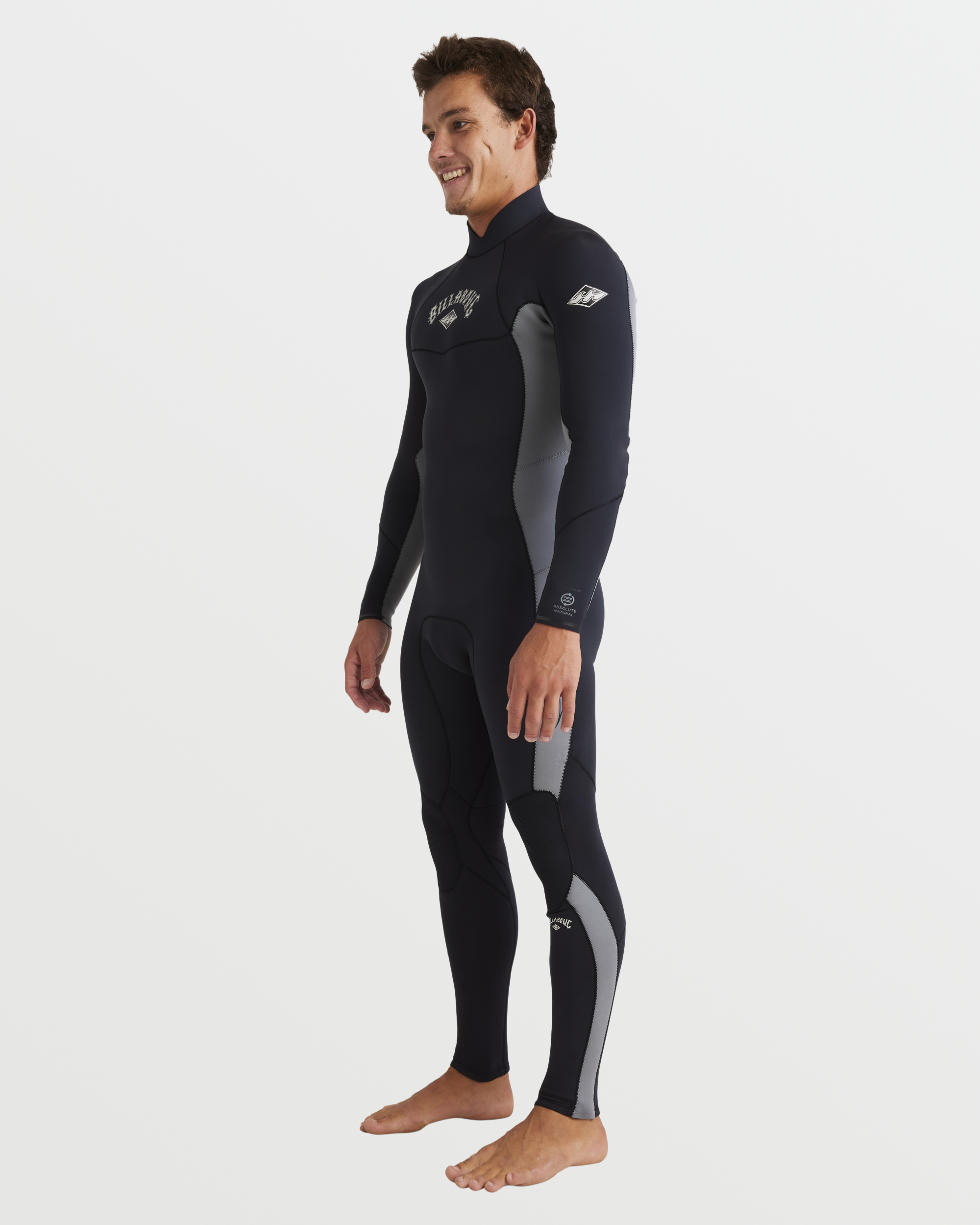 Billabong 3/2mm Absolute Natural Back Zip Fullsuit - Alloy