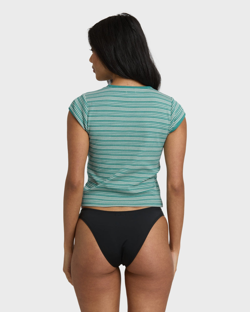 Billabong Oslo short Sleeve knit Top - Bay Blue