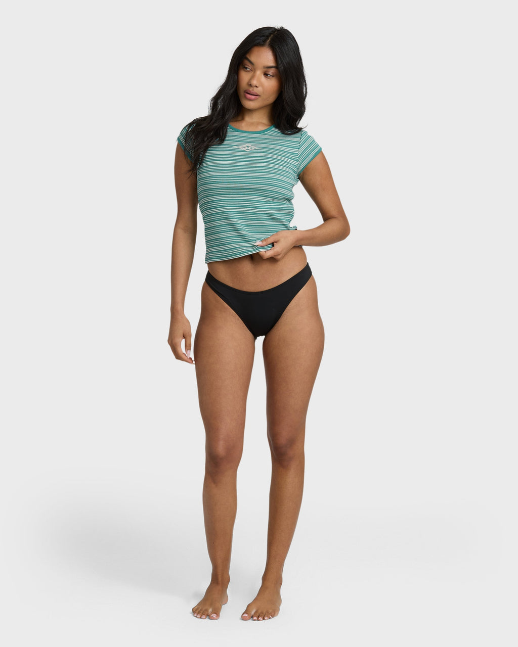 Billabong Oslo short Sleeve knit Top - Bay Blue