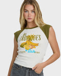 Billabong Des Tropic Short Sleeve Raglan Top - Dark Olive