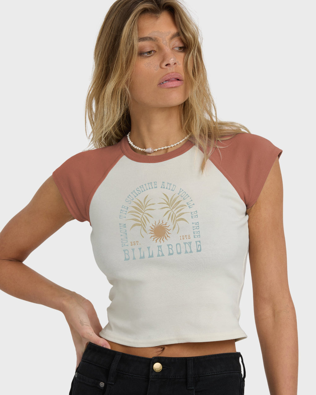 Billabong Forever Had Short Sleeve Raglan Tee - Sedona