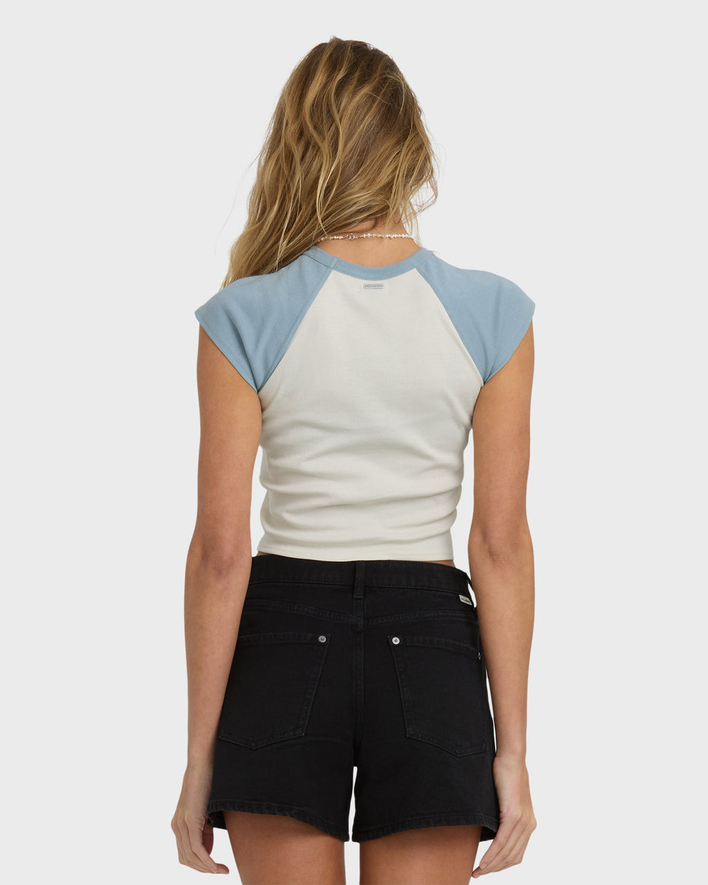 Billabong Forever Had Short Sleeve Raglan Tee - Mineral Blue