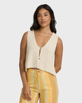 Billabong Need Now Sweater Tank Top - White Cap