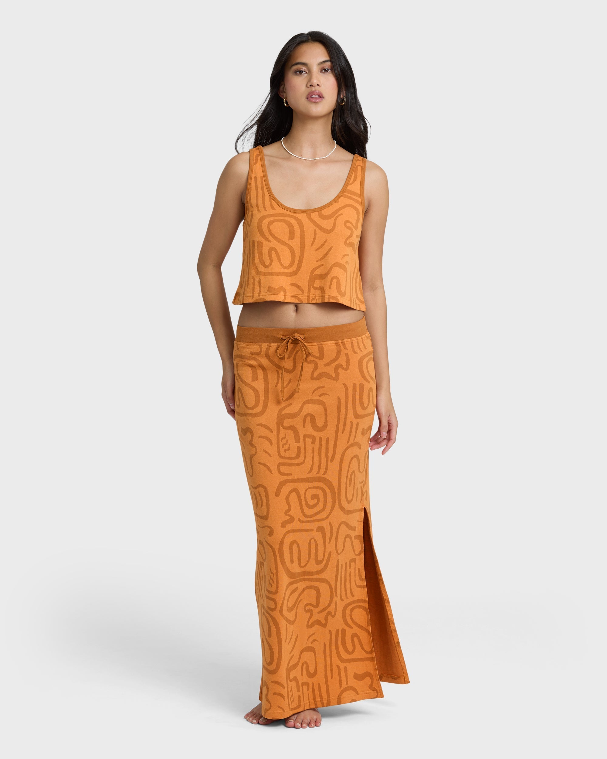 Billabong Embers Knit Tank - Tangerine