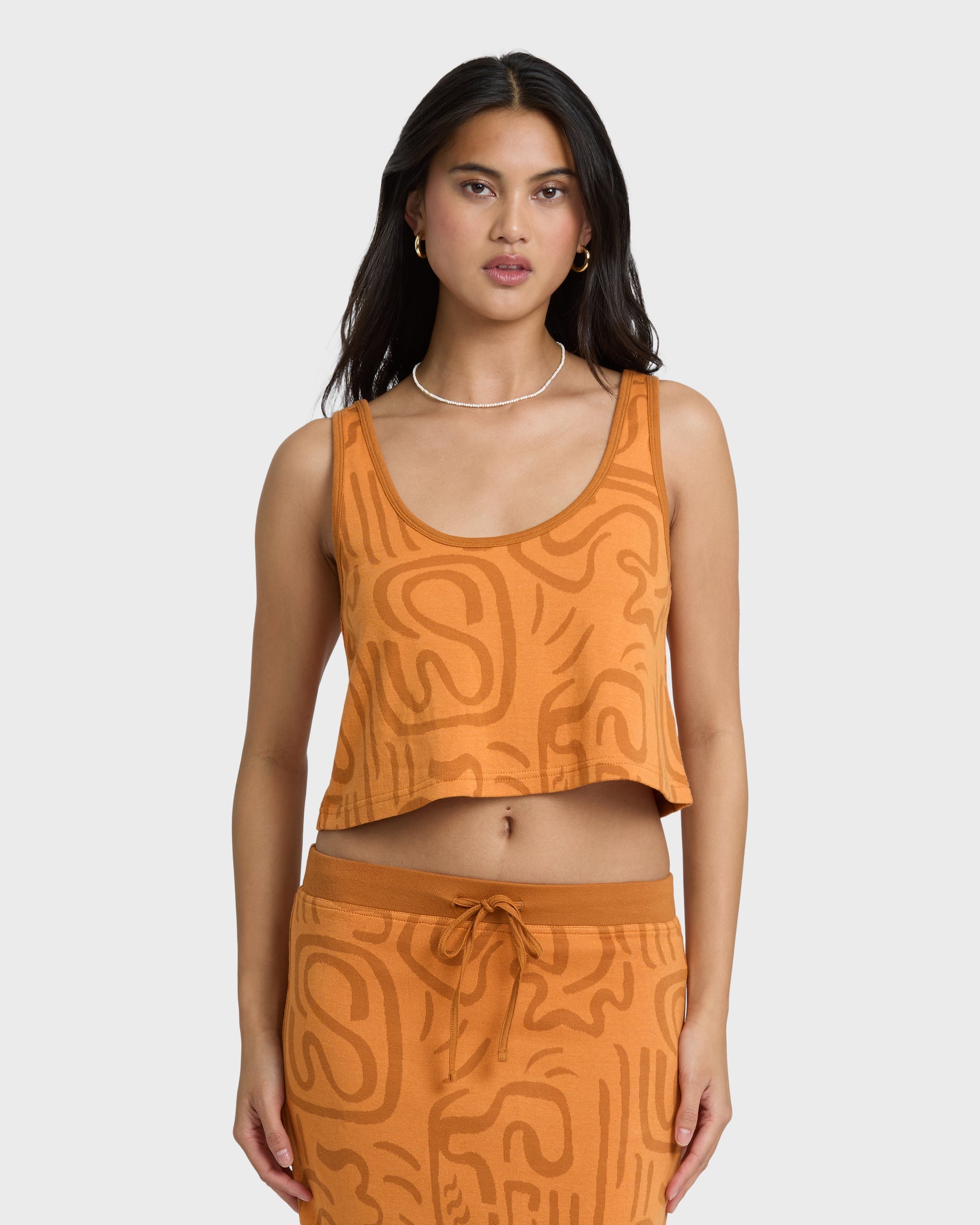 Billabong Embers Knit Tank - Tangerine