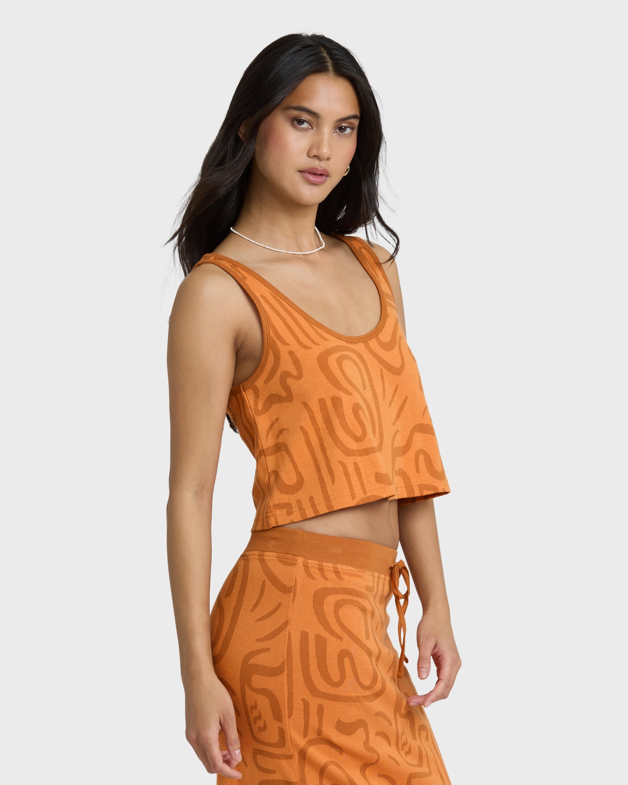 Billabong Embers Knit Tank - Tangerine