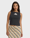 Billabong Rae Knit Tank T-Shirt - Black Sands