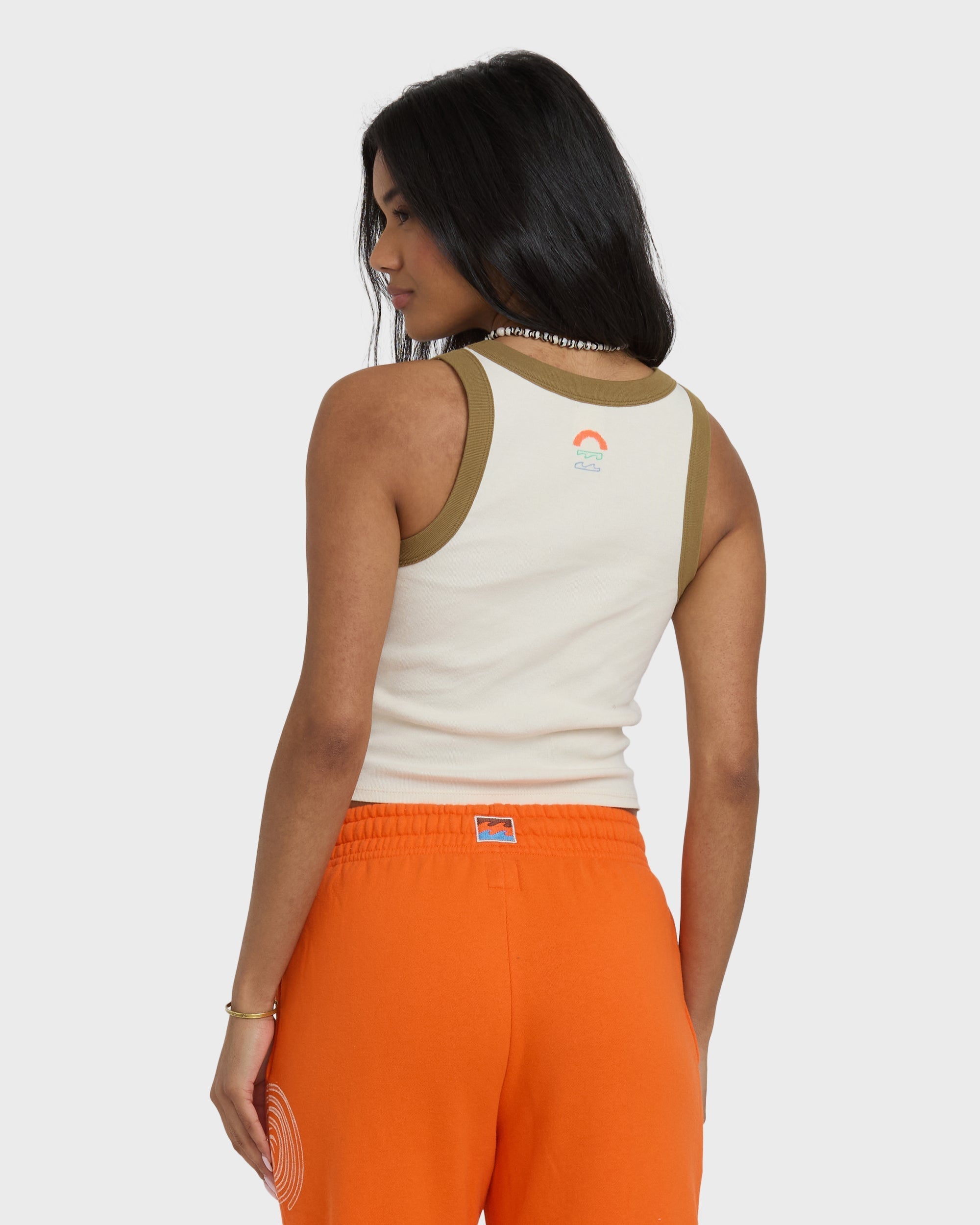 Billabong Schuyler Ringer Tank T-Shirt - Whitecap