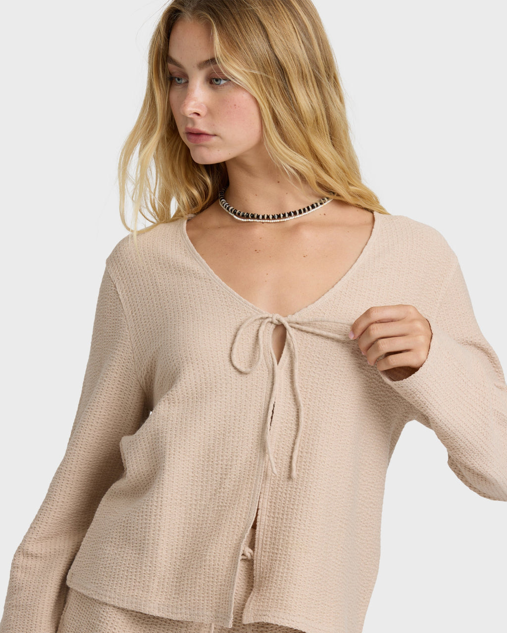 Billabong Maya Long Sleeve Top - Oatmeal
