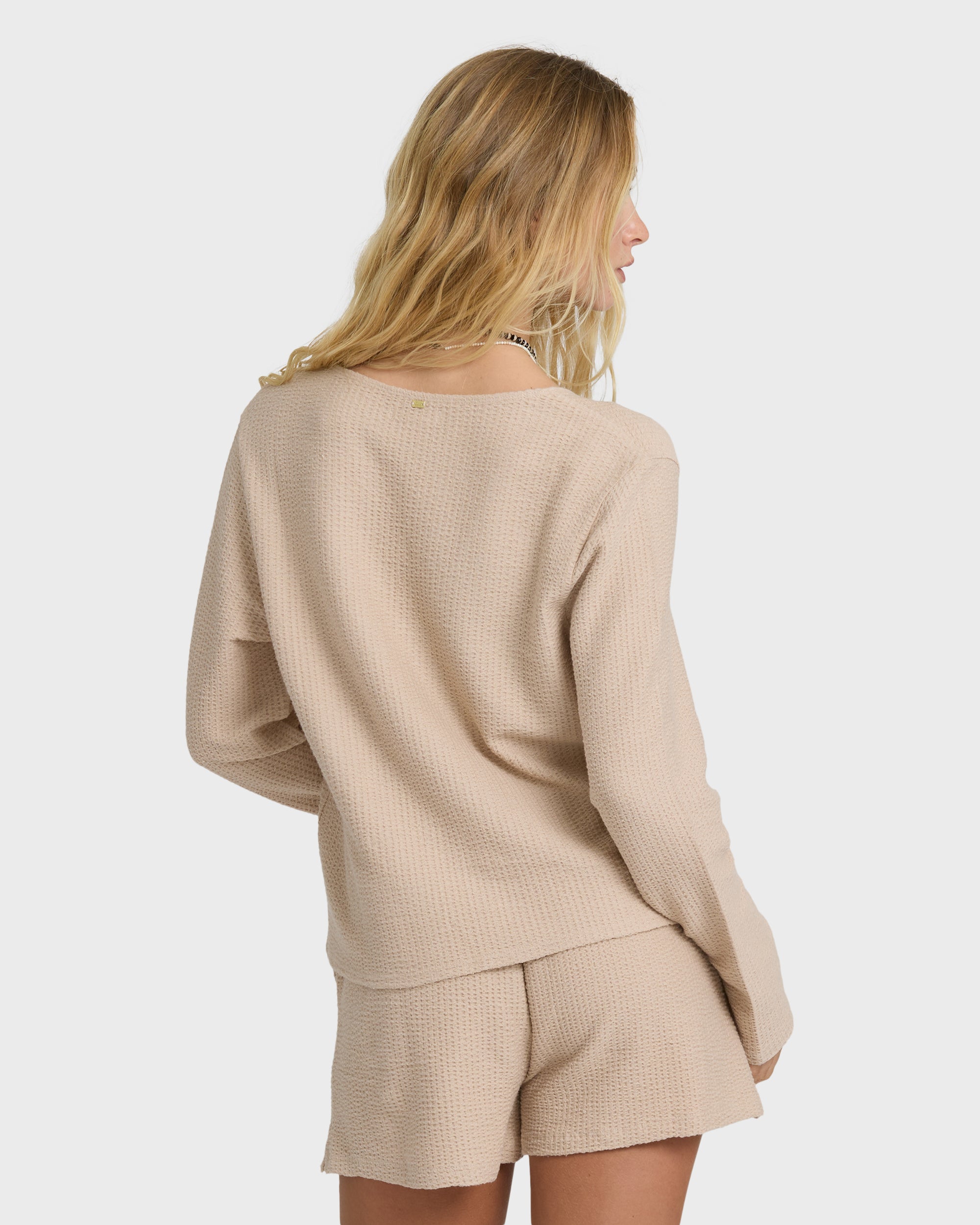 Billabong Maya Long Sleeve Top - Oatmeal