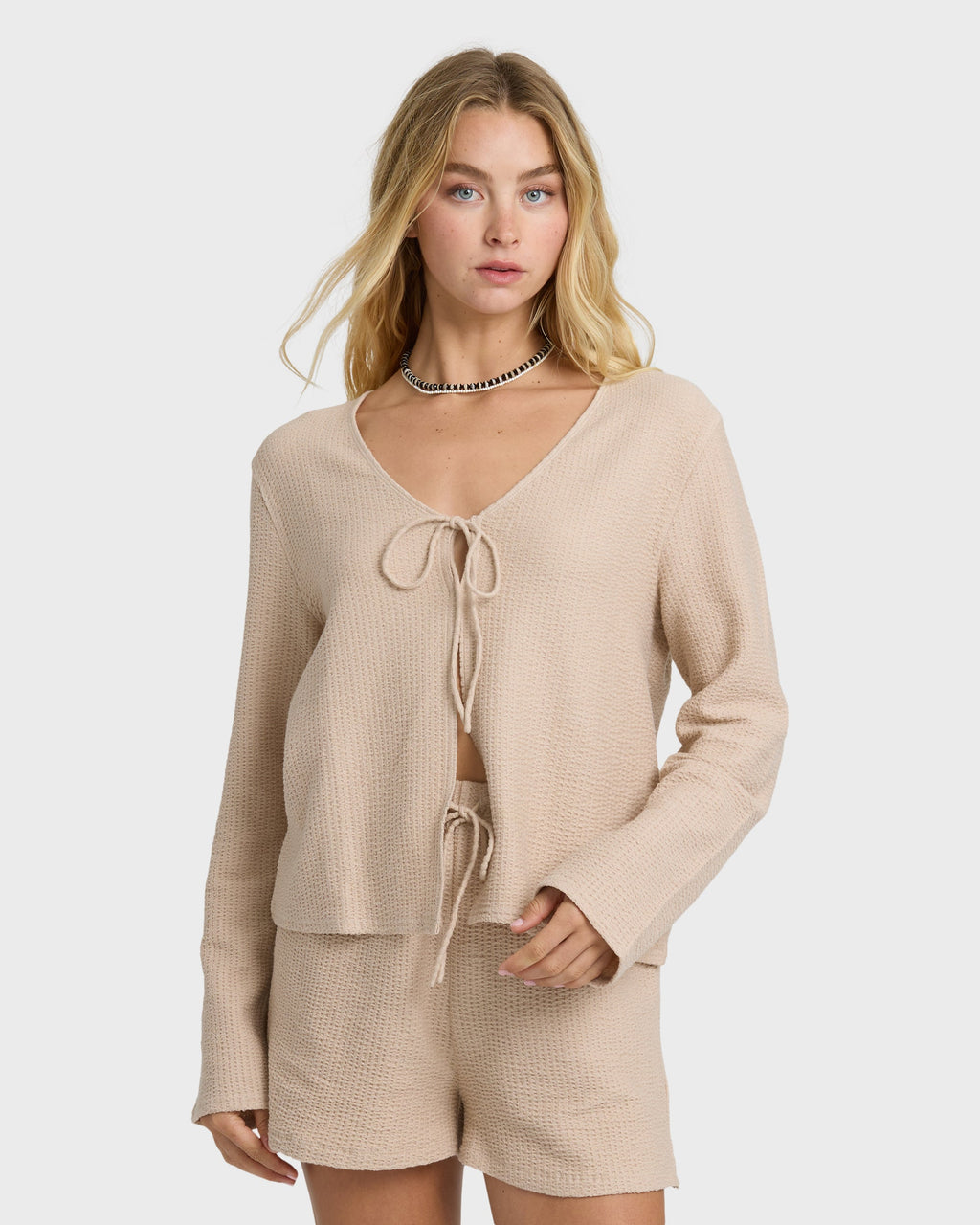 Billabong Maya Long Sleeve Top - Oatmeal