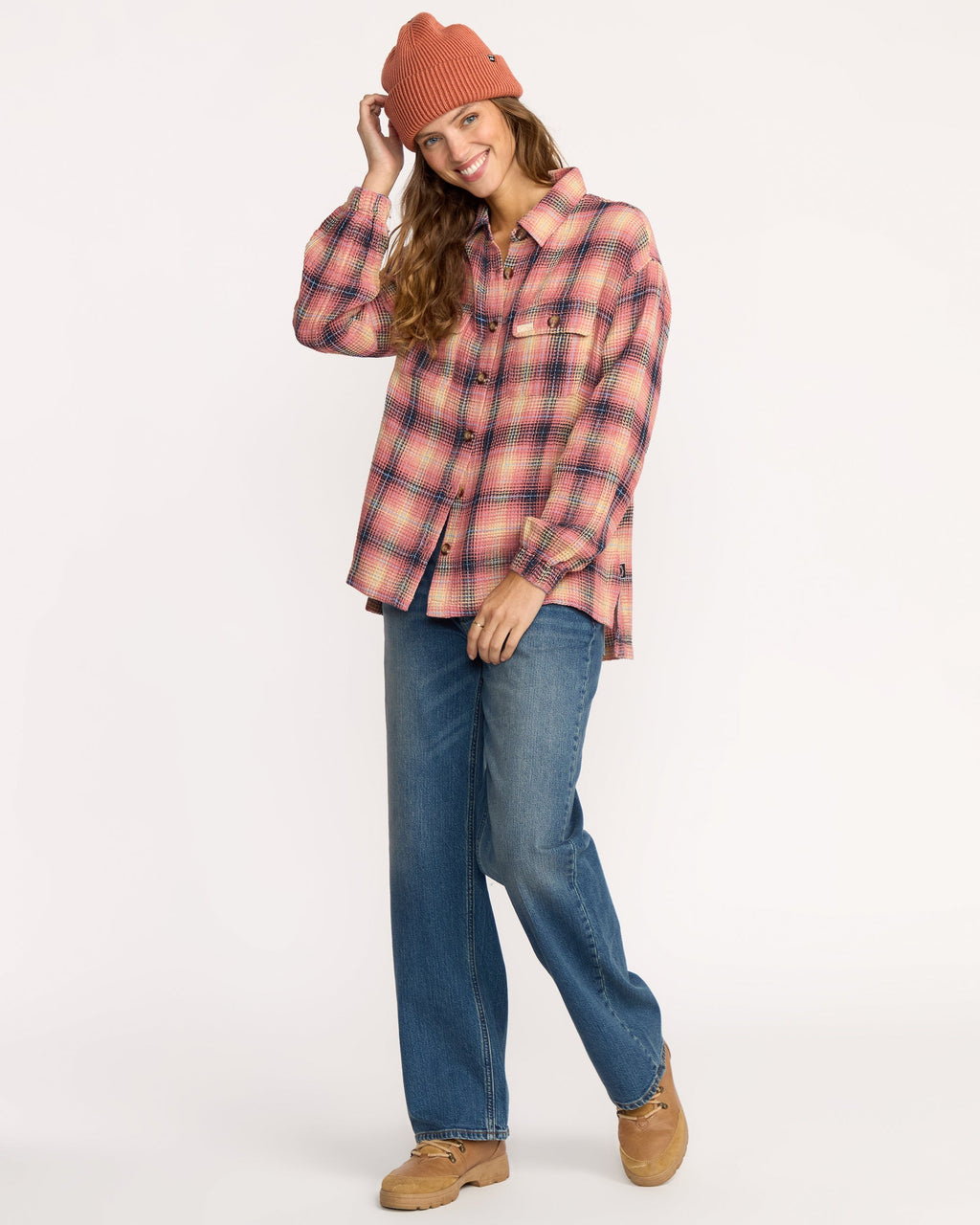 Billabong Big Bear Long Sleeve Shirt - Mountain Rose