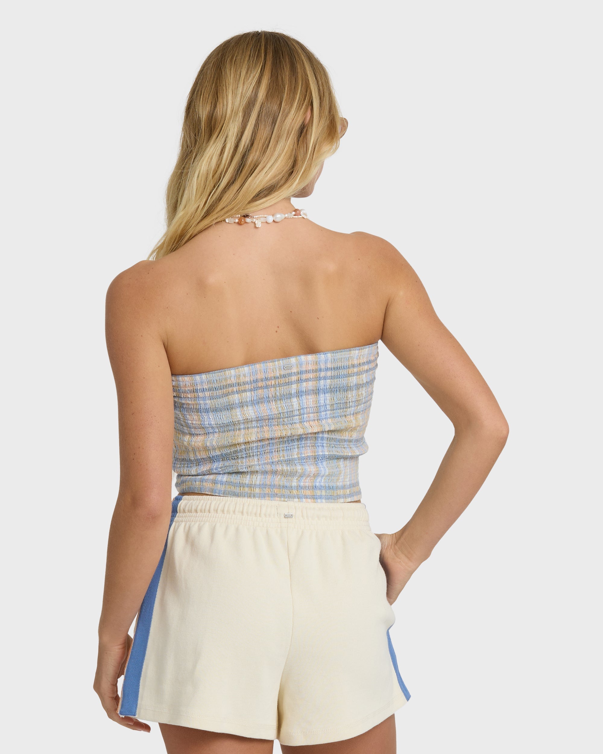 Billabong Keep It Simple 2 Tube Print Tube Top - Twilight Blue