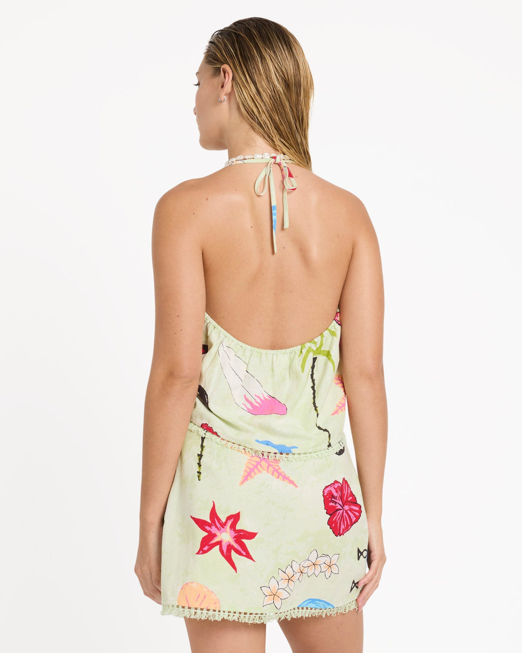 Billabong Lottie Hall Woven Tank - Sunny Lime
