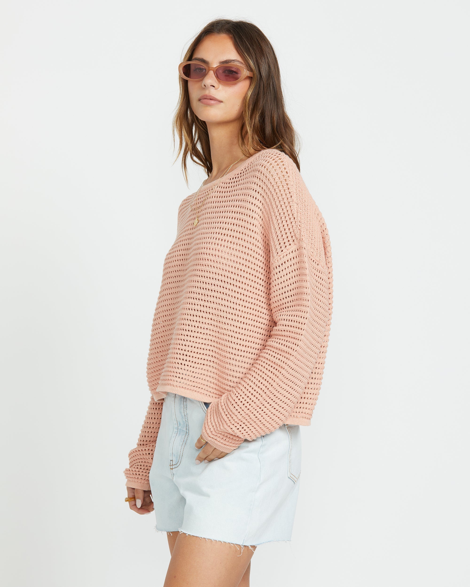 Billabong Daybreak Sweater - Faded Rose