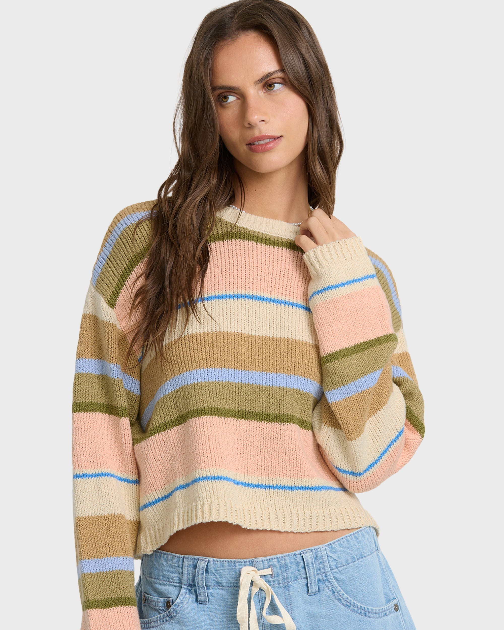 Billabong Bright Sol Sweater - Light Peach