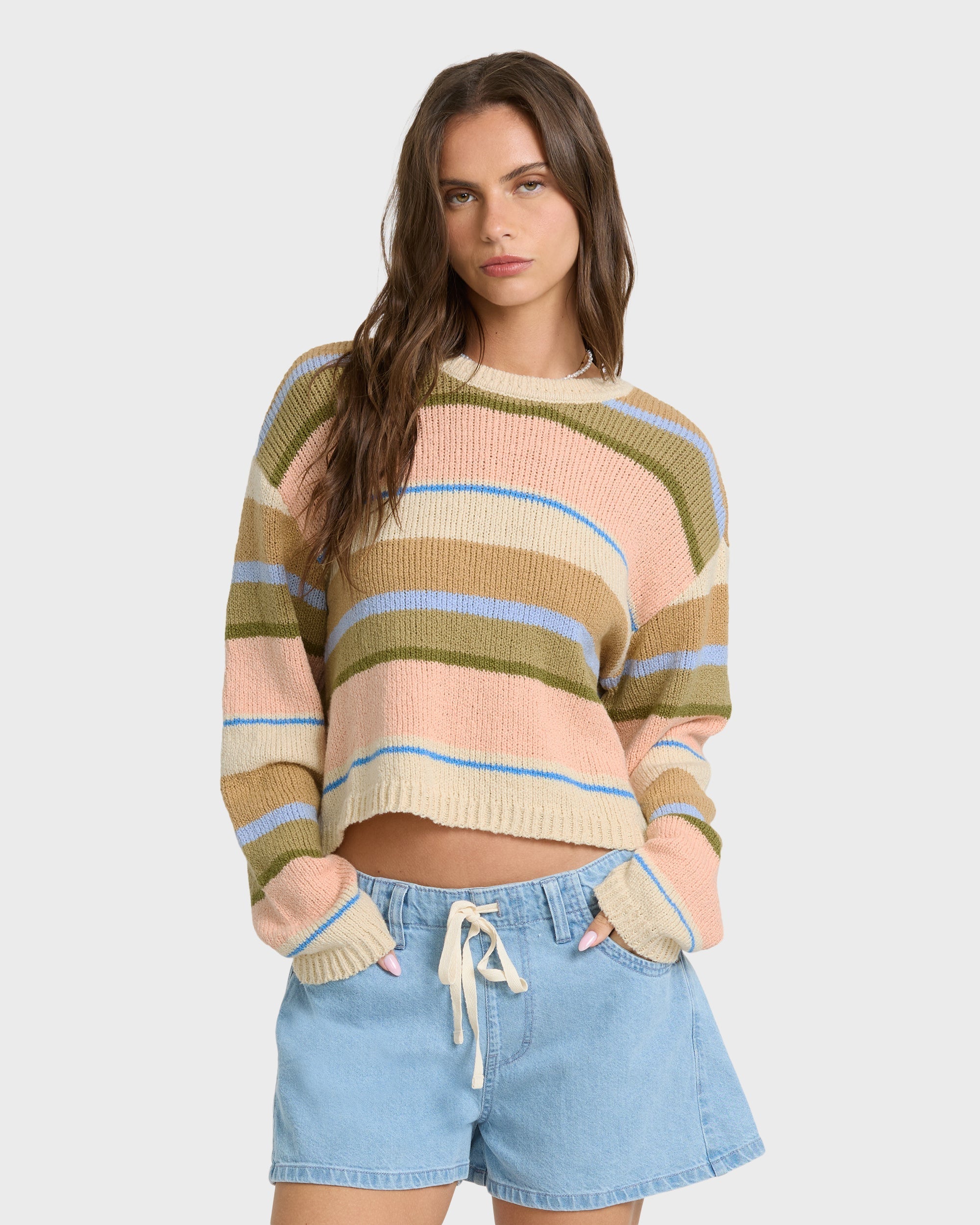 Billabong Bright Sol Sweater - Light Peach