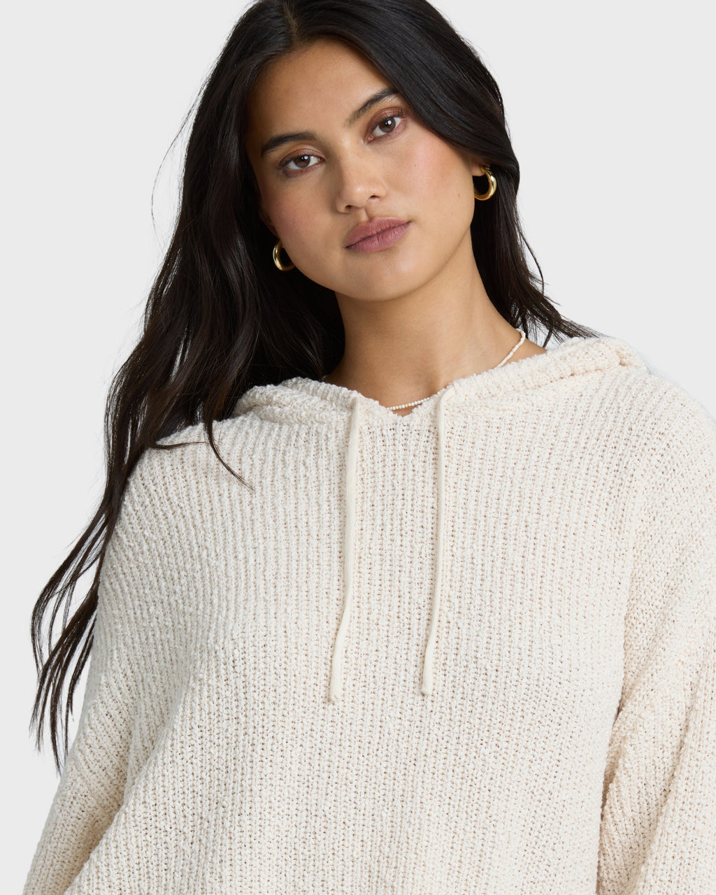 Billabong Hot Beachin Hooded Sweater - White Cap