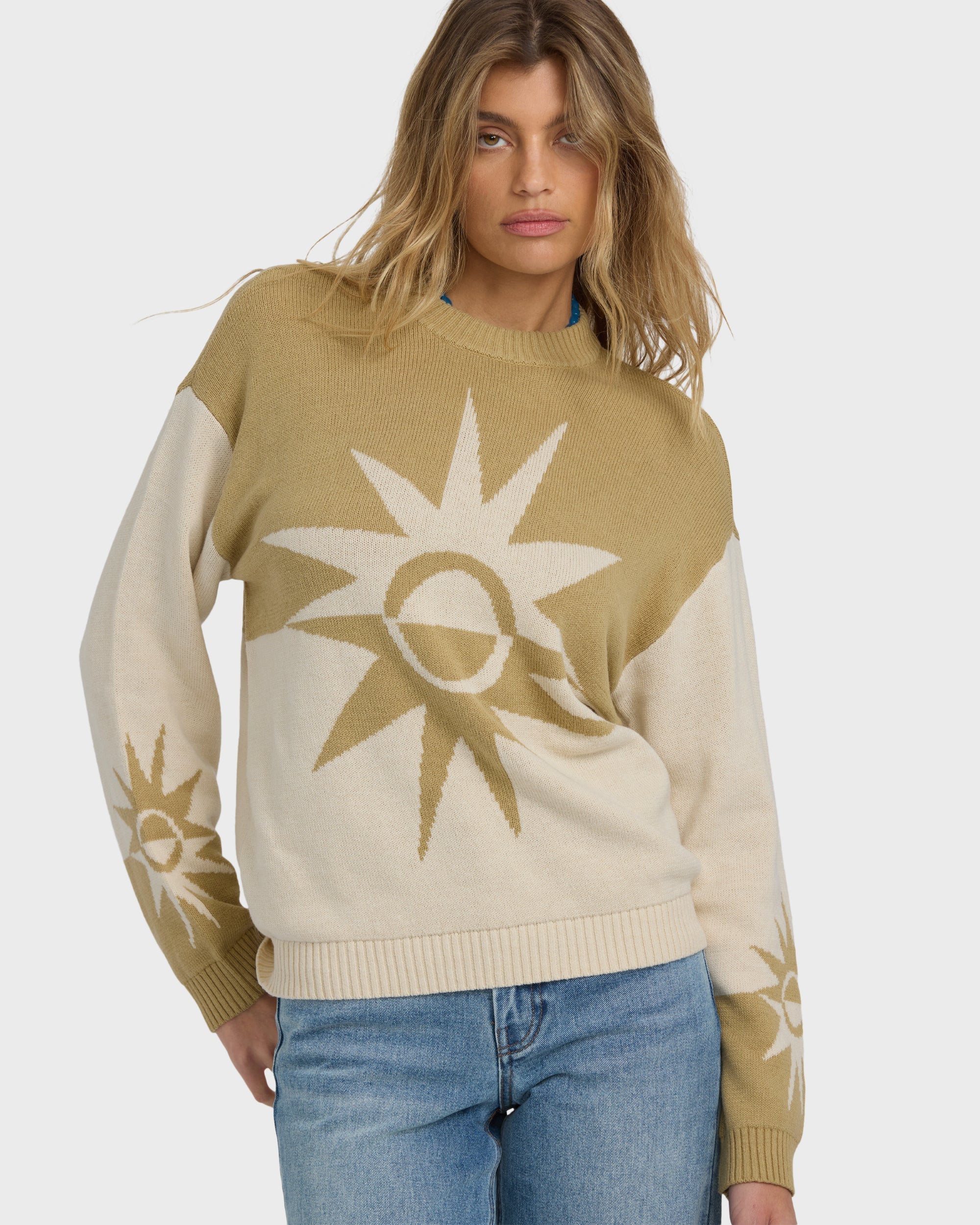 Billabong Reverse Heat Sweater - Green Ash