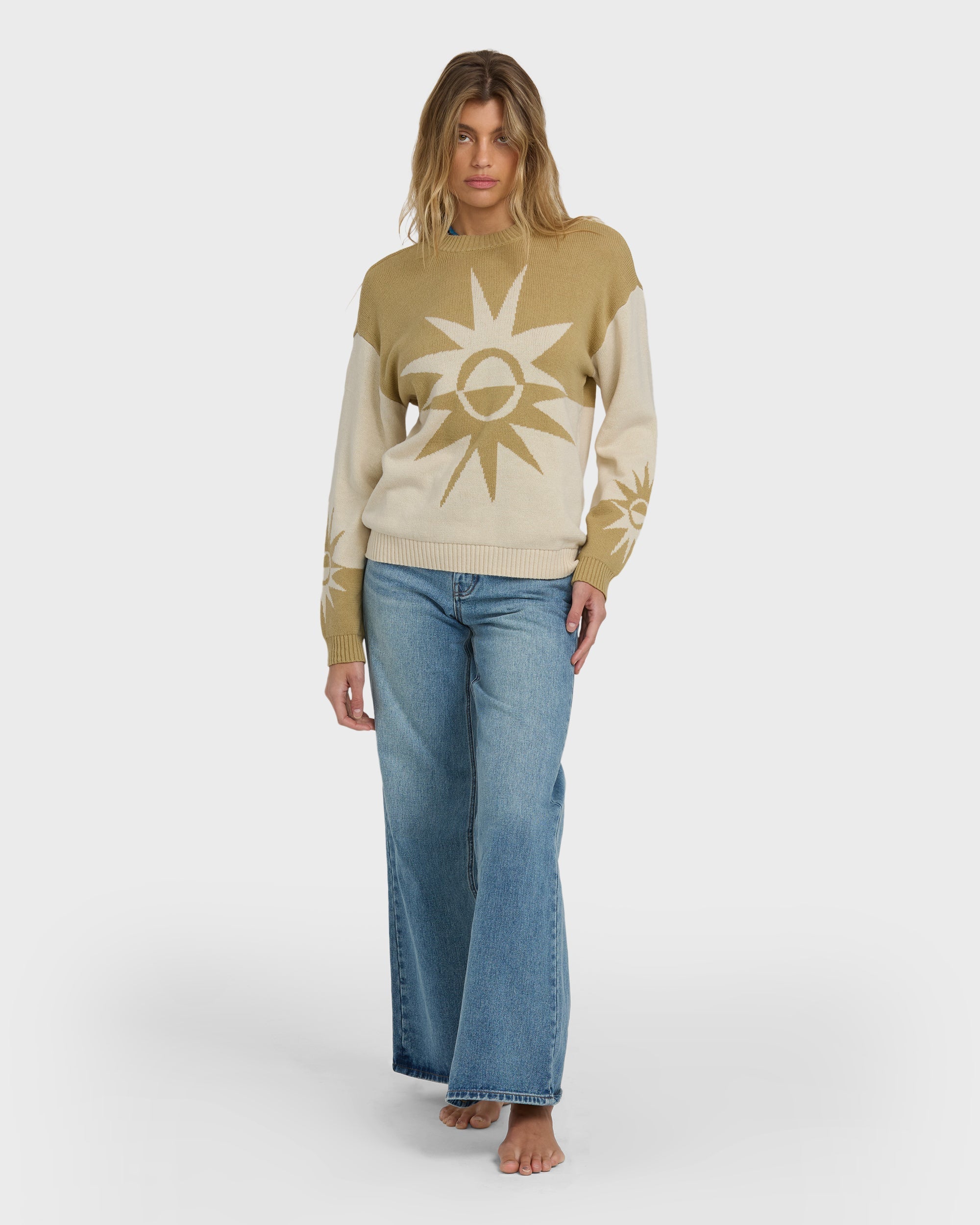 Billabong Reverse Heat Sweater - Green Ash