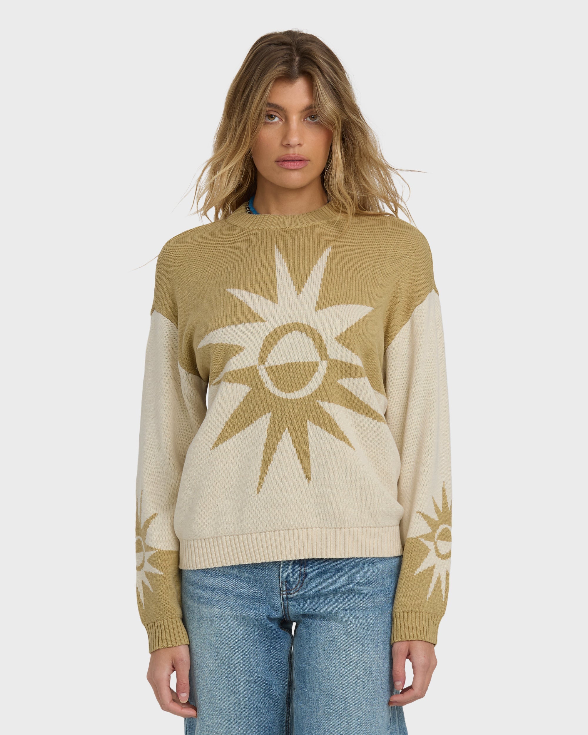 Billabong Reverse Heat Sweater - Green Ash