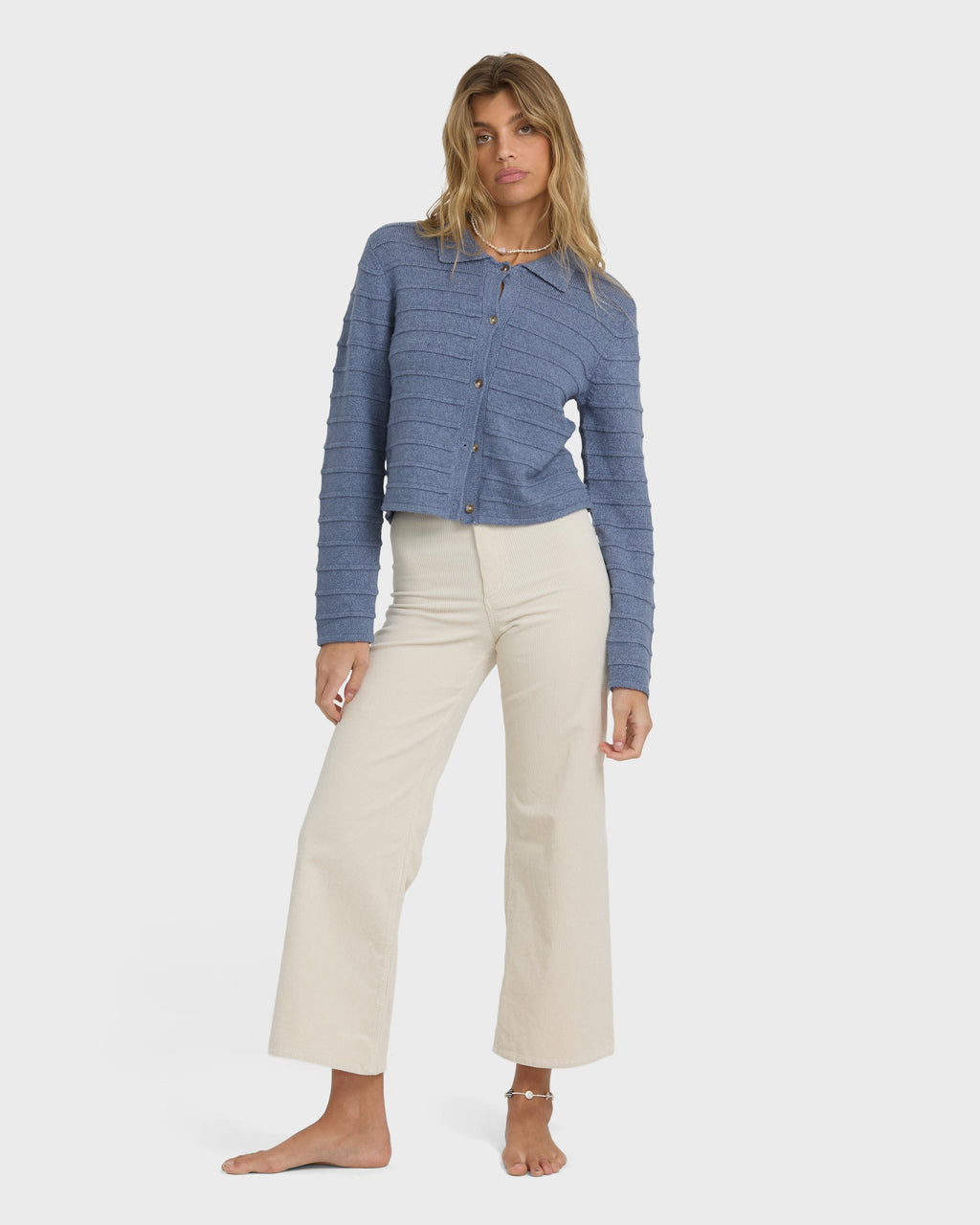 Billabong Ayla Sky Sweater - Stone Blue