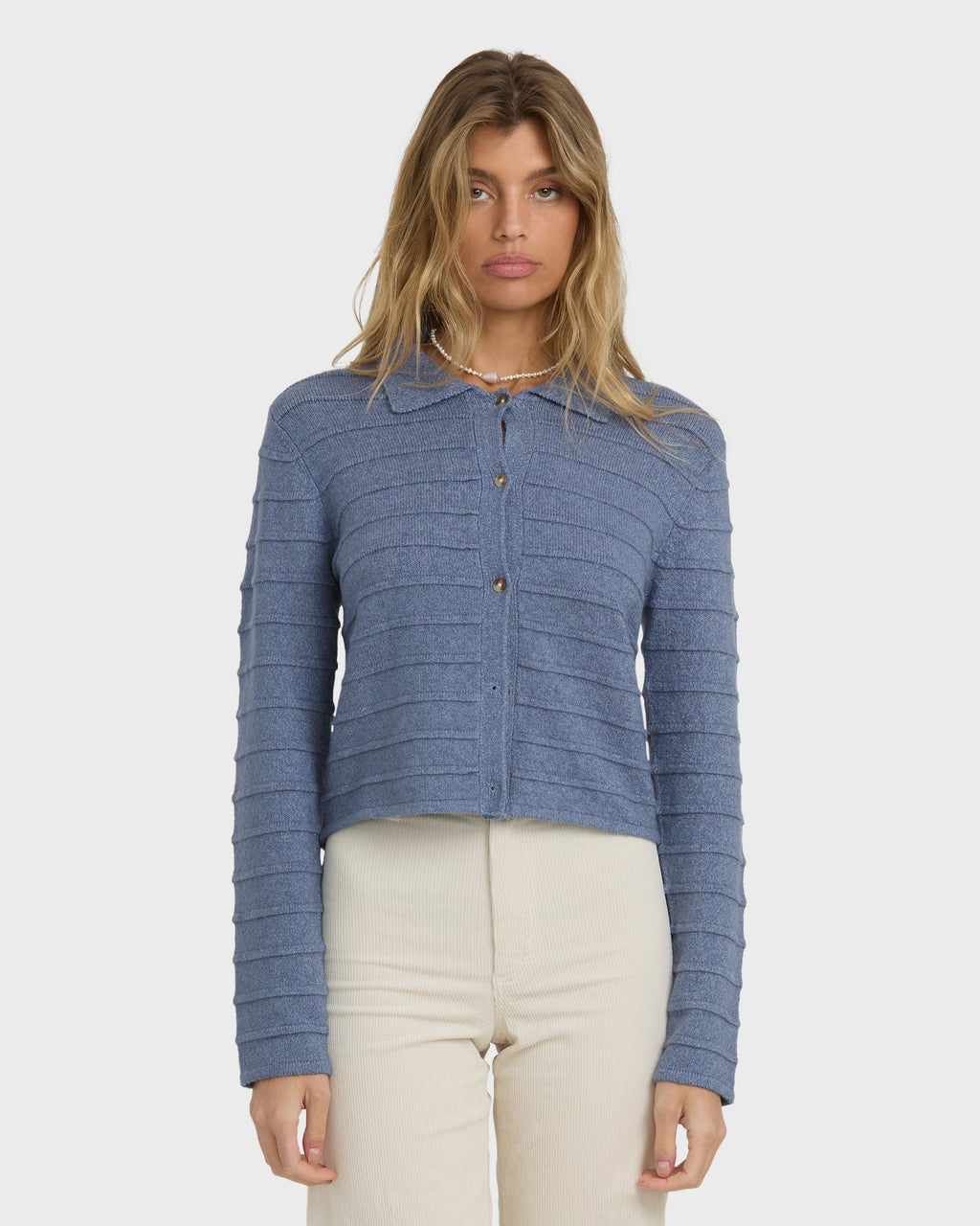Billabong Ayla Sky Sweater - Stone Blue