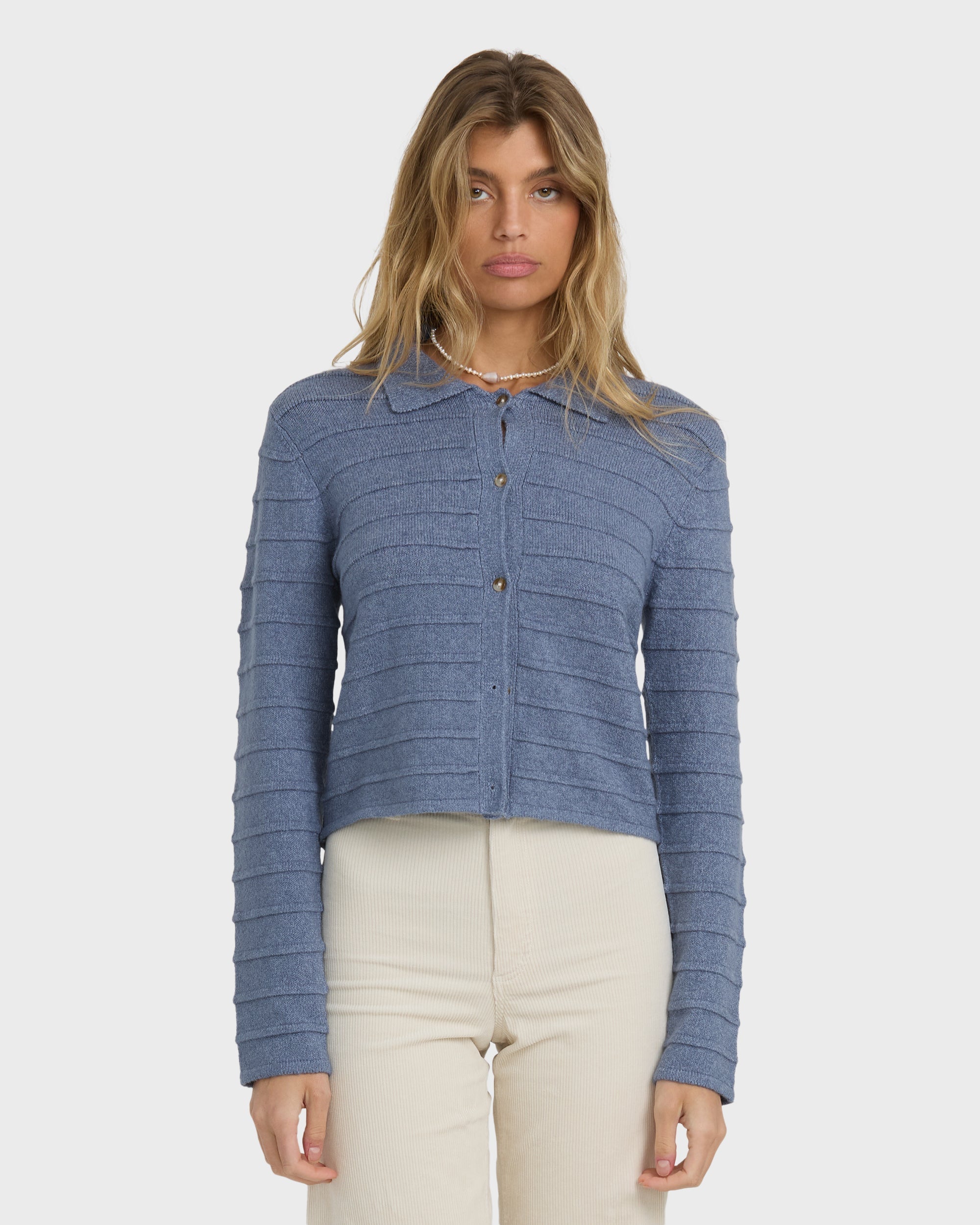 Billabong Ayla Sky Sweater - Stone Blue