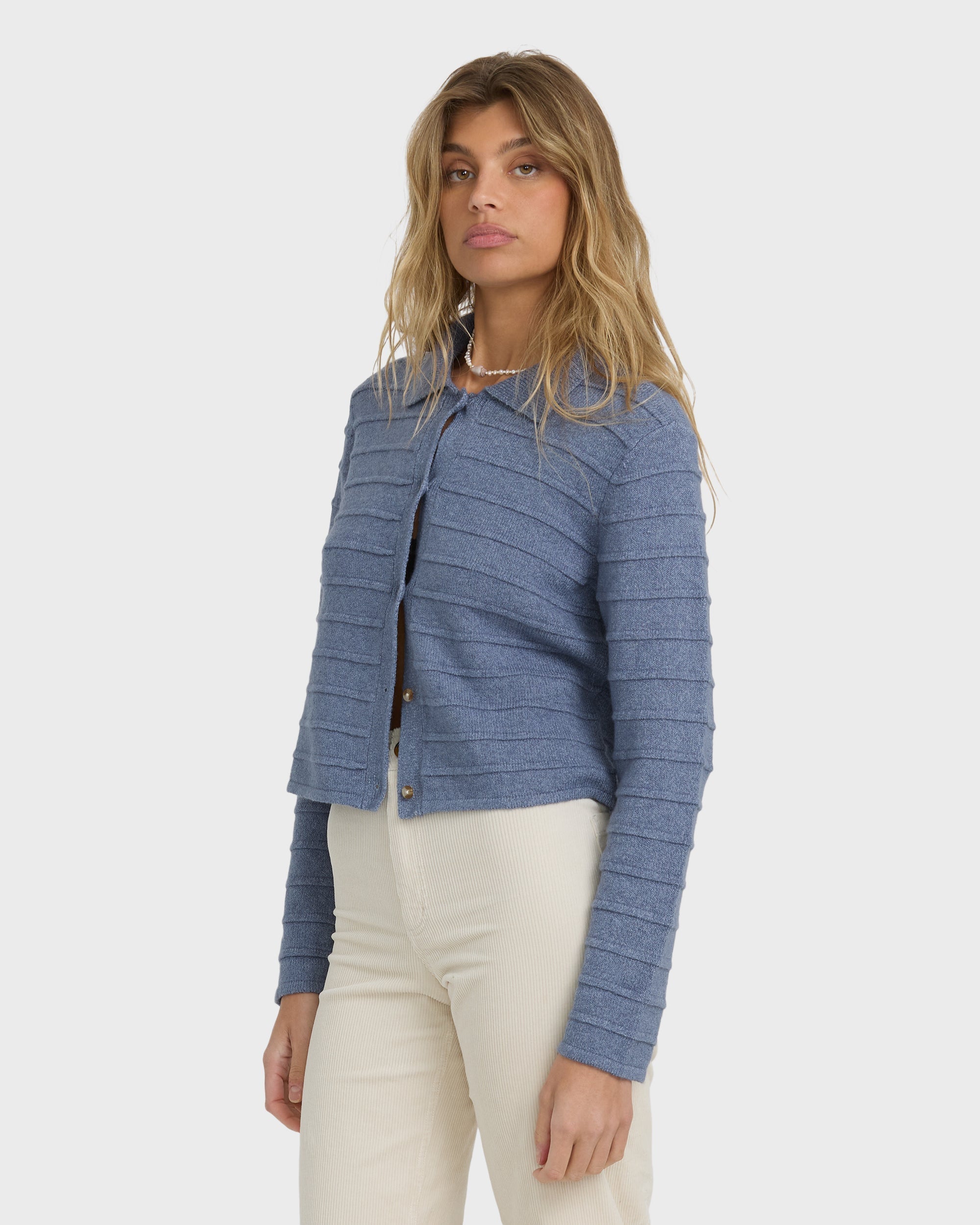 Billabong Ayla Sky Sweater - Stone Blue