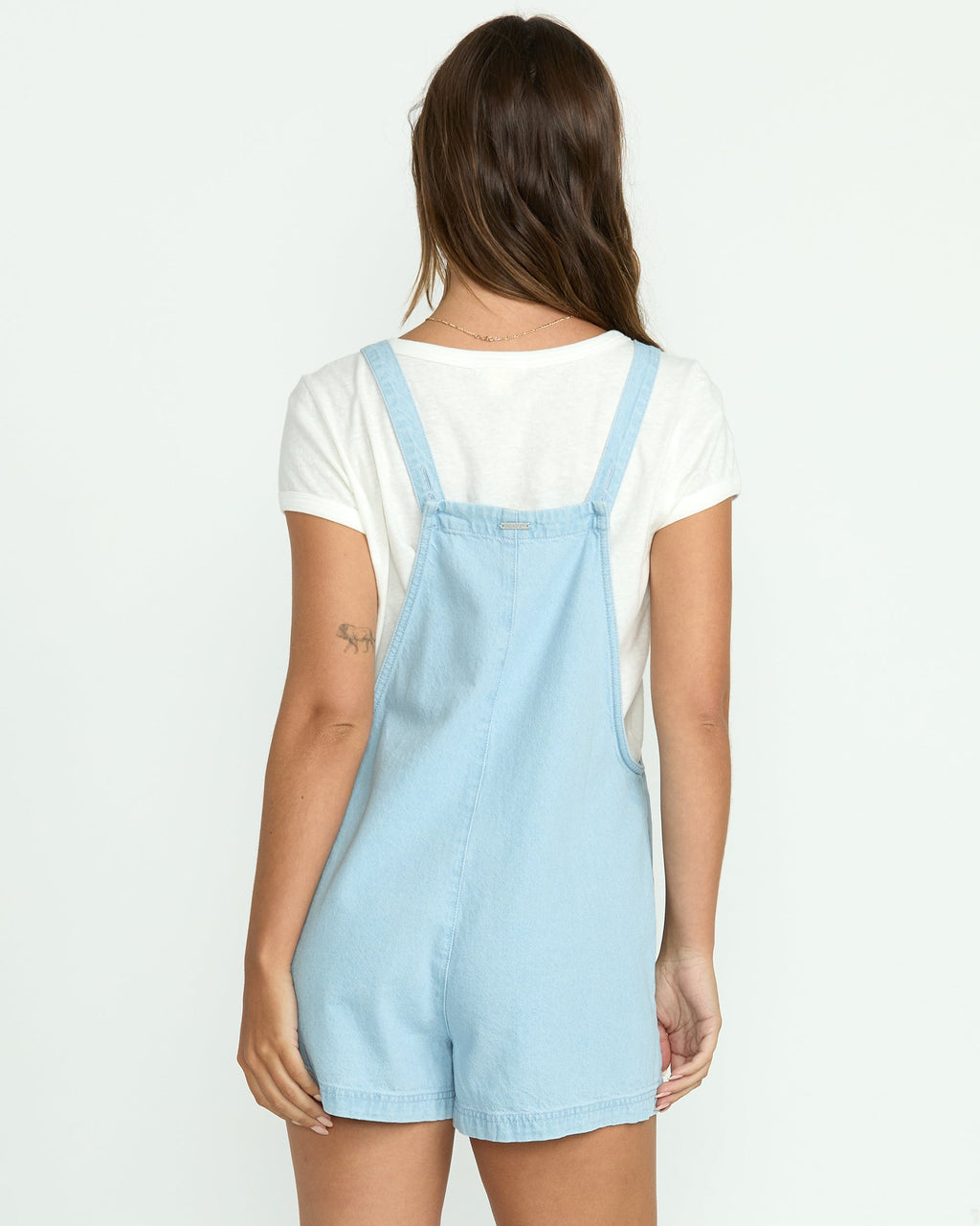Billabong Beach Crush Denim Overalls - Salt Blue