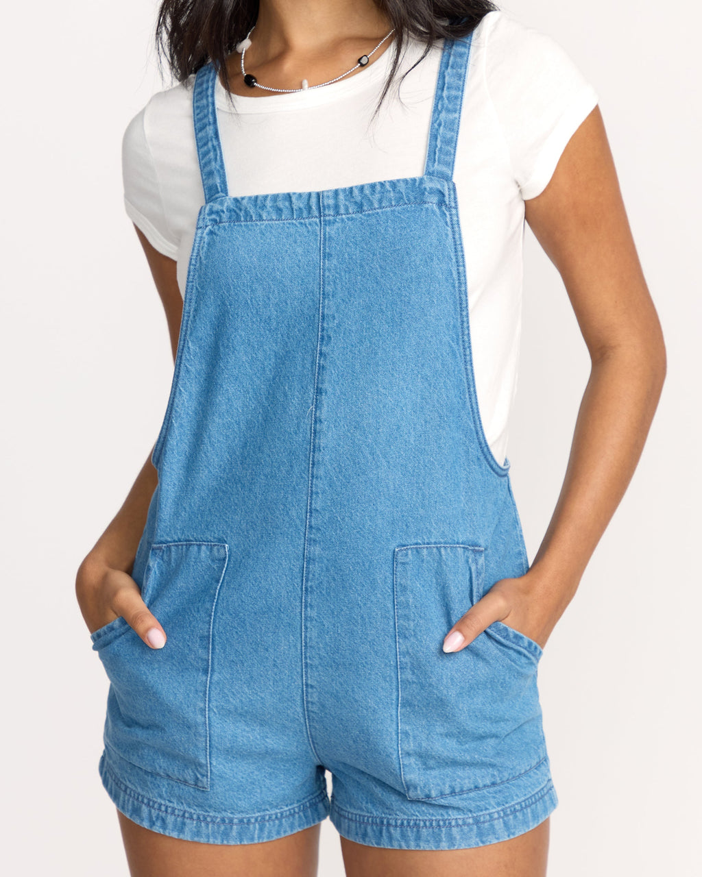 Billabong Beach Crush Denim Overalls - Salt Washed