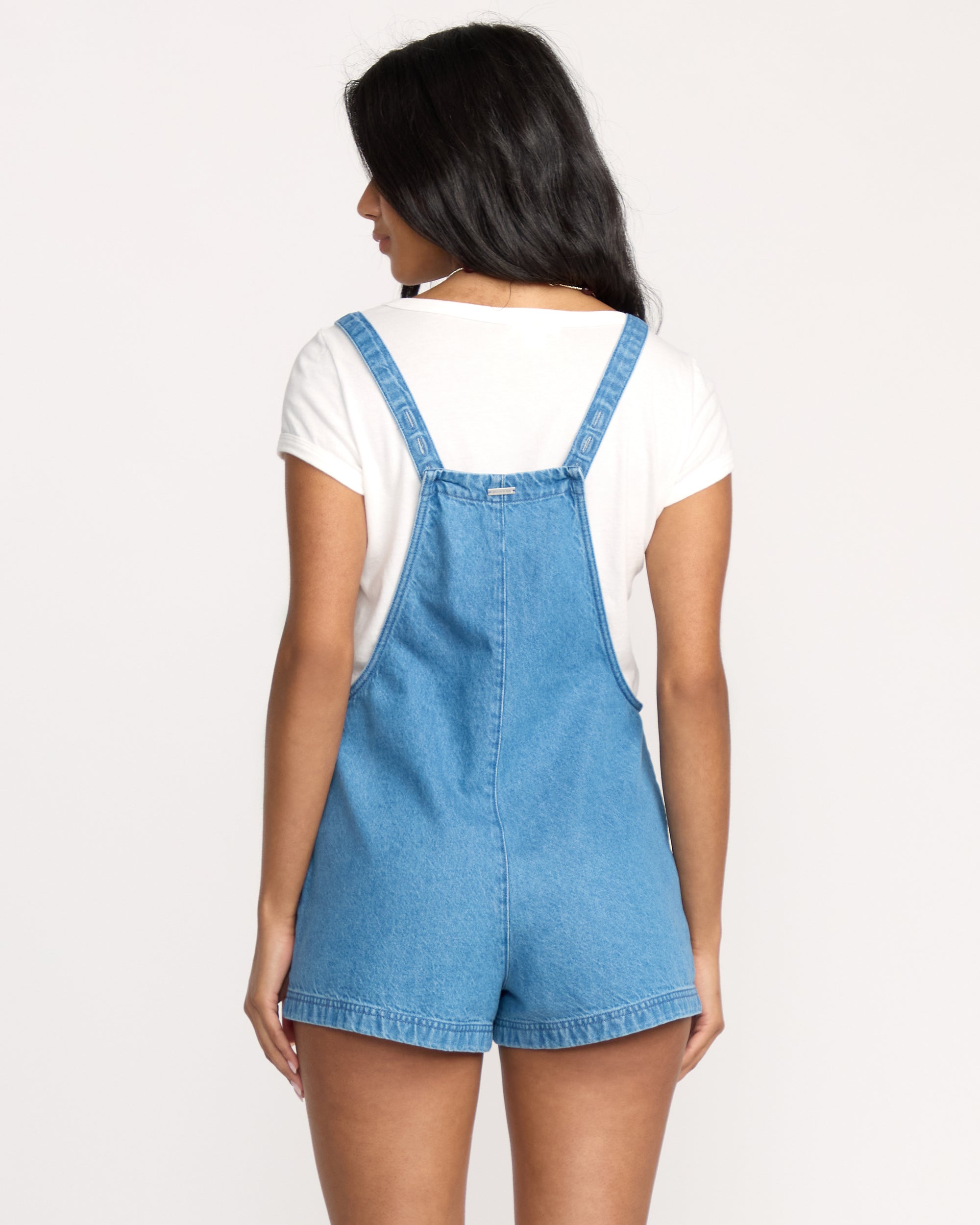 Billabong Beach Crush Denim Overalls - Salt Washed